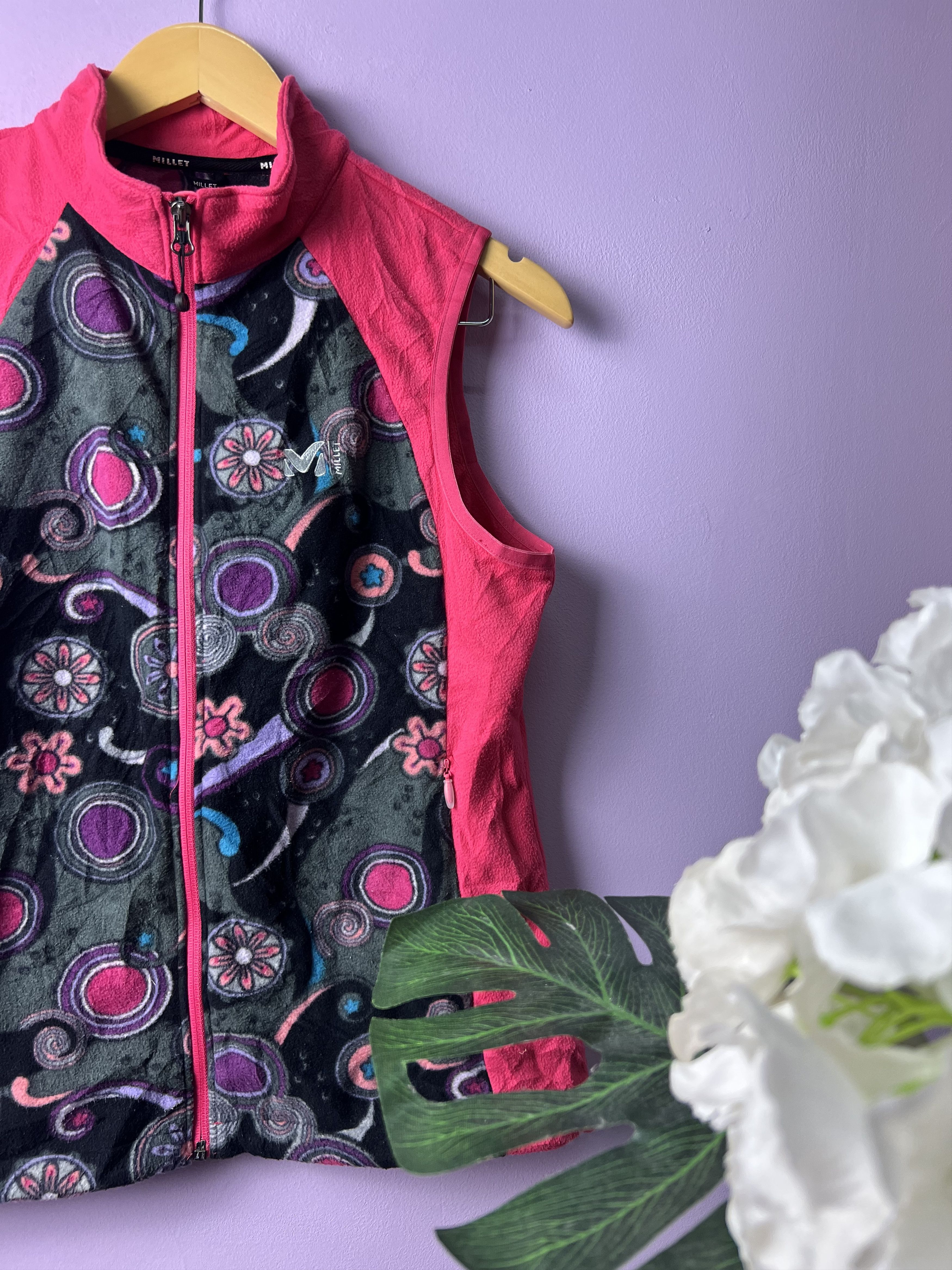 Japanese Brand 🔥Millet Printed Fleece Vests Size S / US 4 / IT 40 - 5 Thumbnail