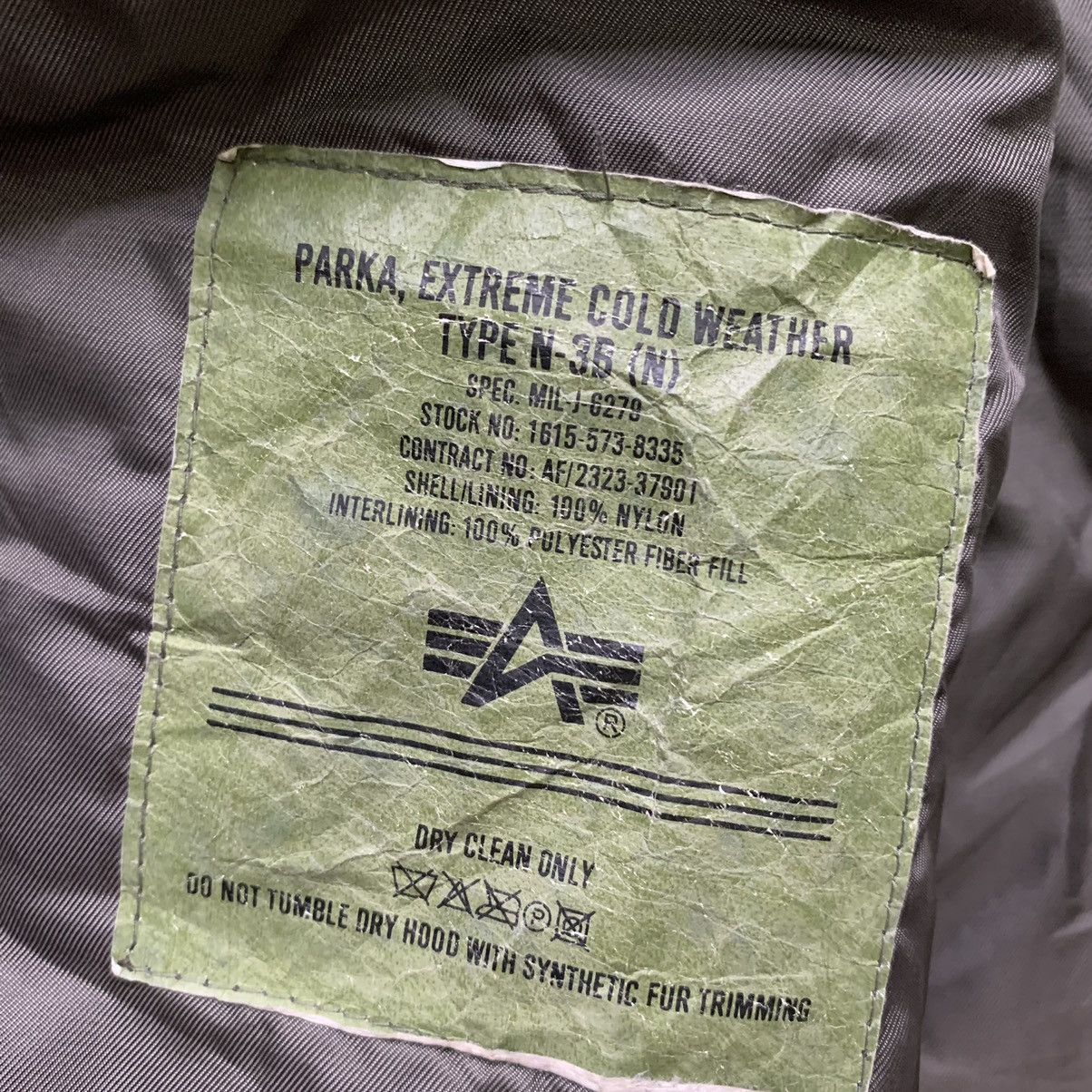 Alpha Industries Alpha Industries Extreme Cold Weather Type N-3B (N) Parka Size US M / EU 48-50 / 2 - 10 Thumbnail