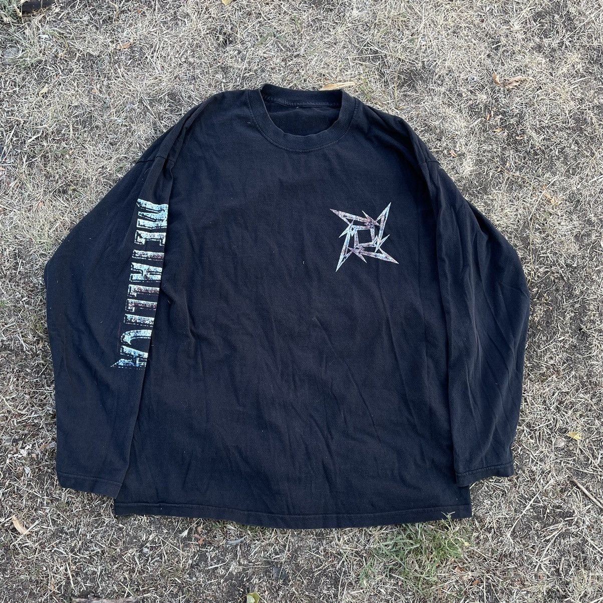 Vintage Vintage 90s Metallica Band Tee Long Sleeve Grunge Black M Size US M / EU 48-50 / 2 - 1 Thumbnail