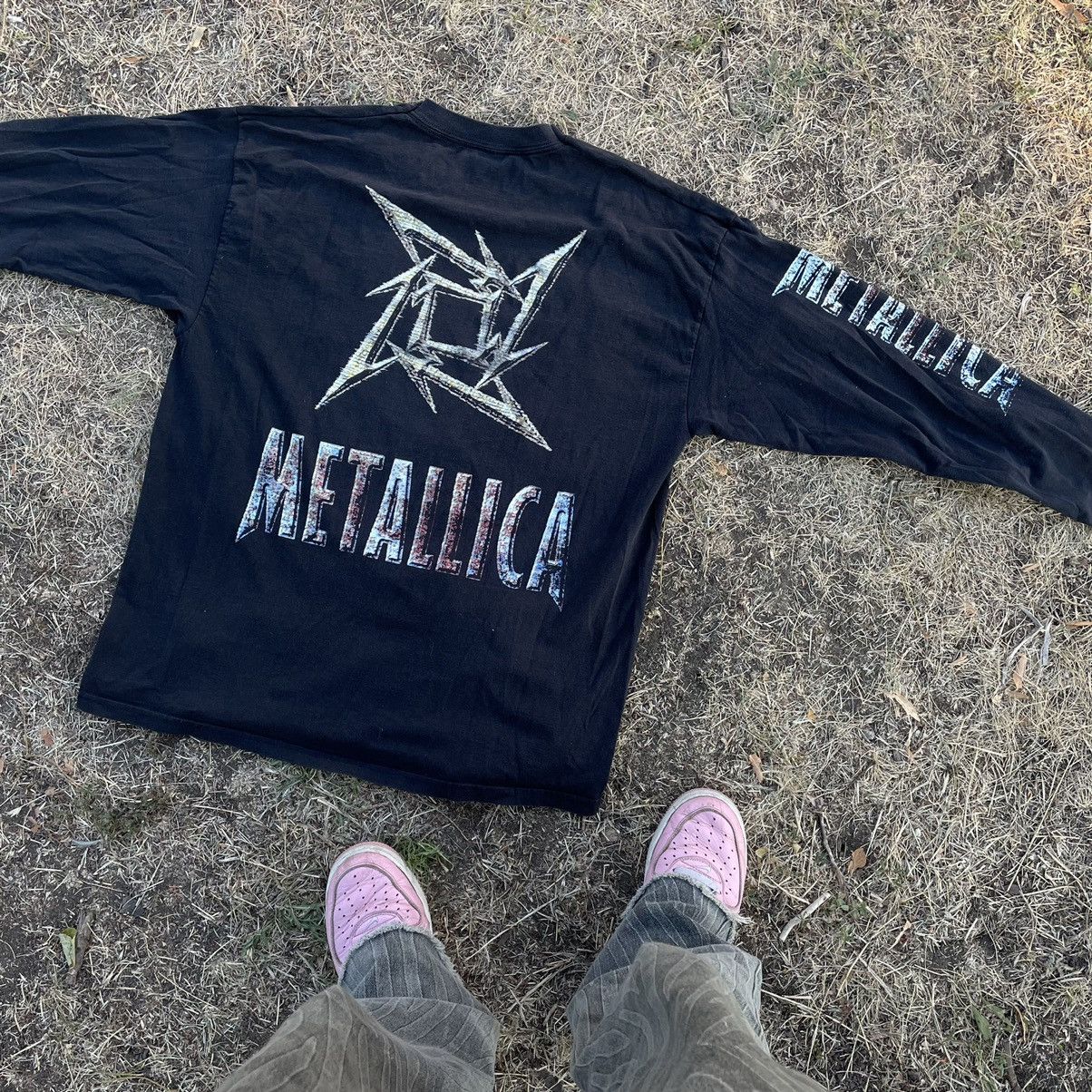 Vintage Vintage 90s Metallica Band Tee Long Sleeve Grunge Black M Size US M / EU 48-50 / 2 - 8 Thumbnail