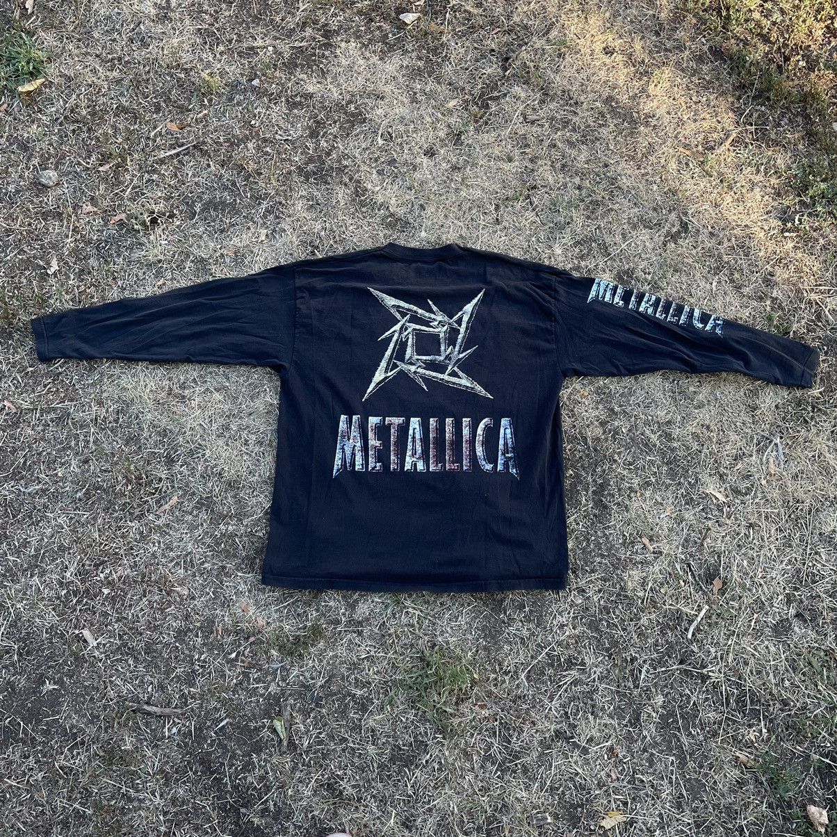 Vintage Vintage 90s Metallica Band Tee Long Sleeve Grunge Black M Size US M / EU 48-50 / 2 - 7 Thumbnail