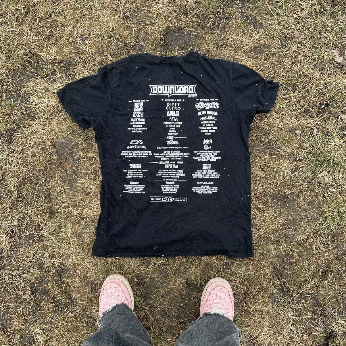 Vintage Vintage 90s Graphic Tee Band Punk Dark Aesthetic Bleached M Size US M / EU 48-50 / 2 - 6 Thumbnail