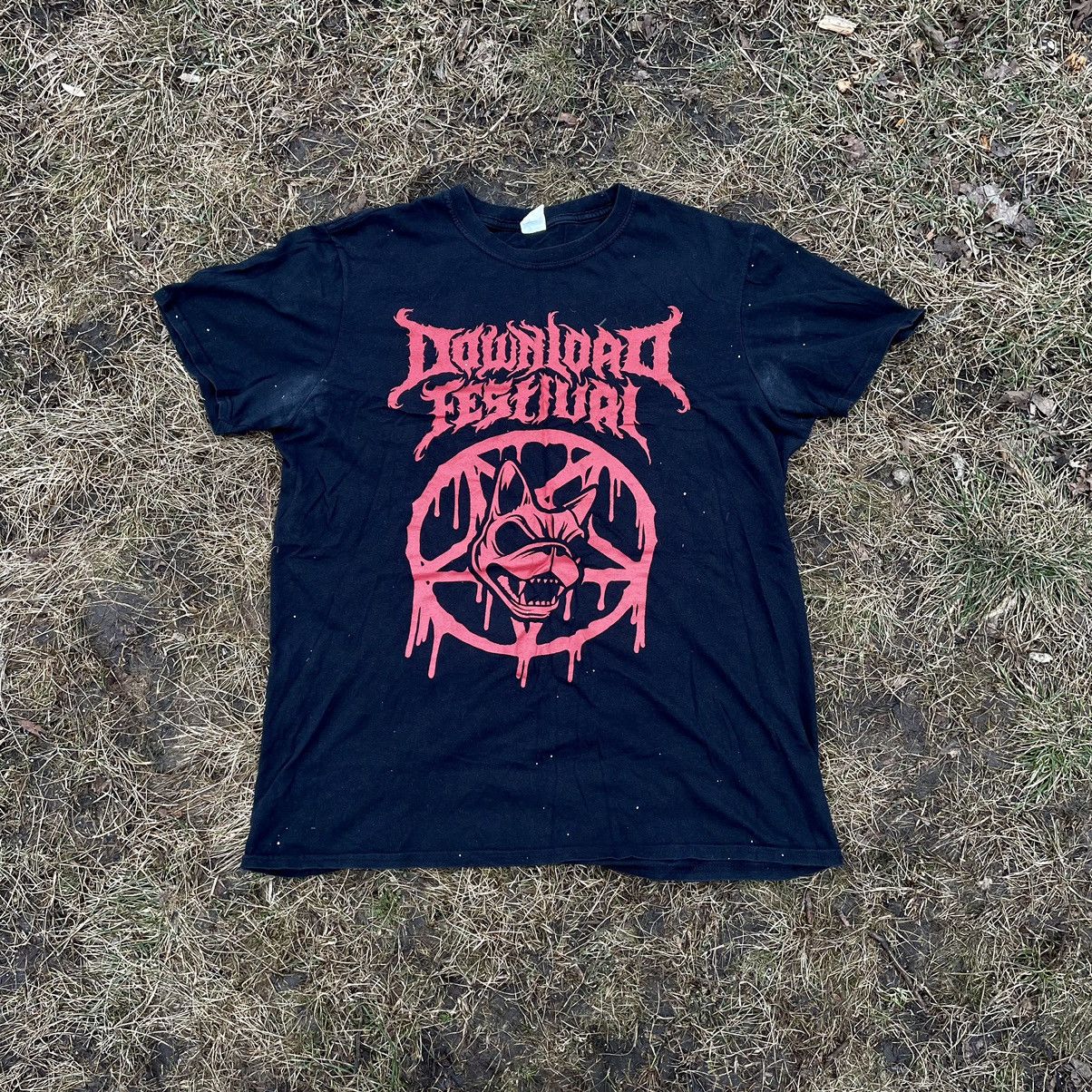 Vintage Vintage 90s Graphic Tee Band Punk Dark Aesthetic Bleached M Size US M / EU 48-50 / 2 - 1 Thumbnail