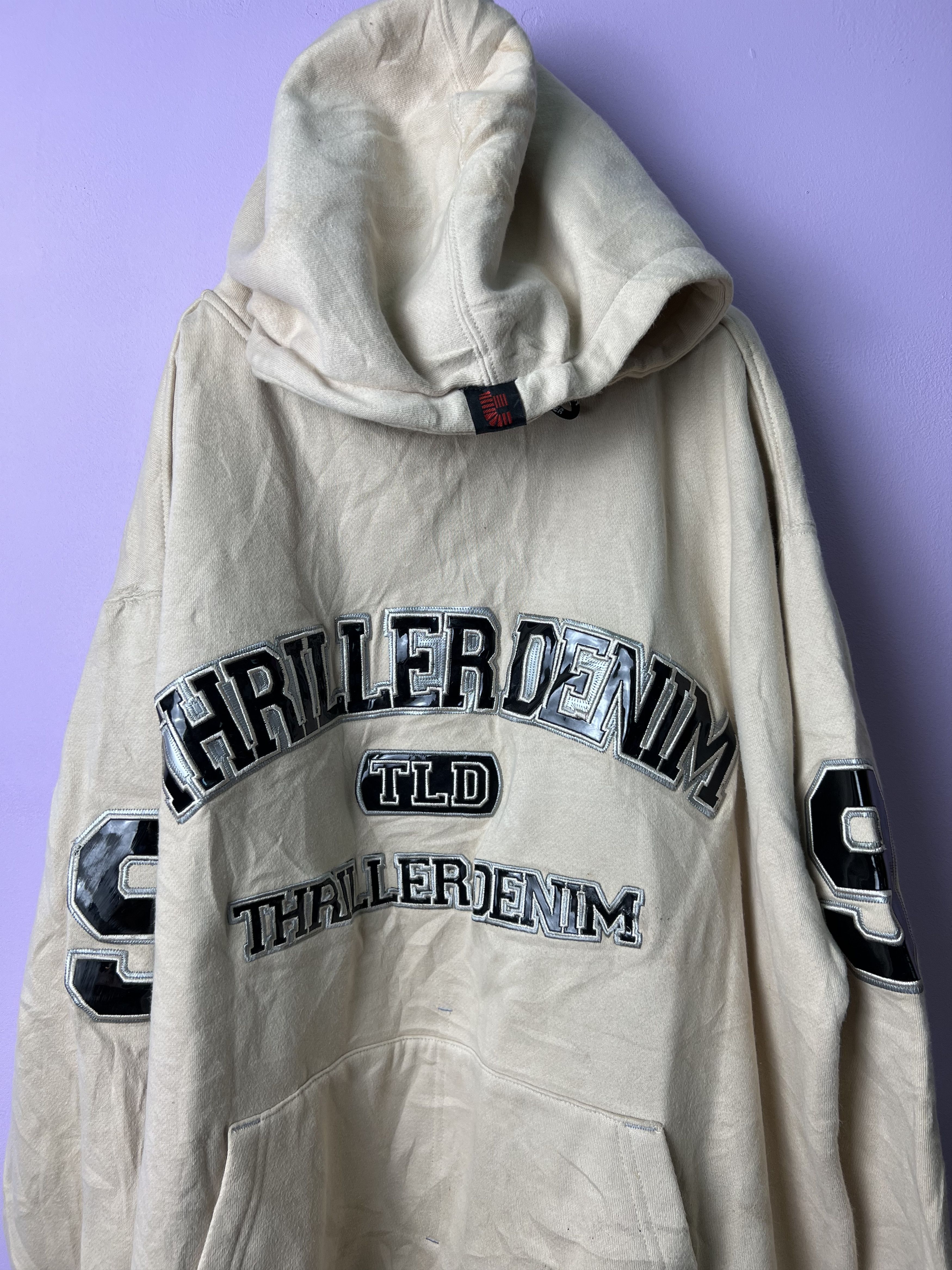 Japanese Brand 🔥Thriller Denim Number Nine Hoodies Size US L / EU 52-54 / 3 - 8 Thumbnail