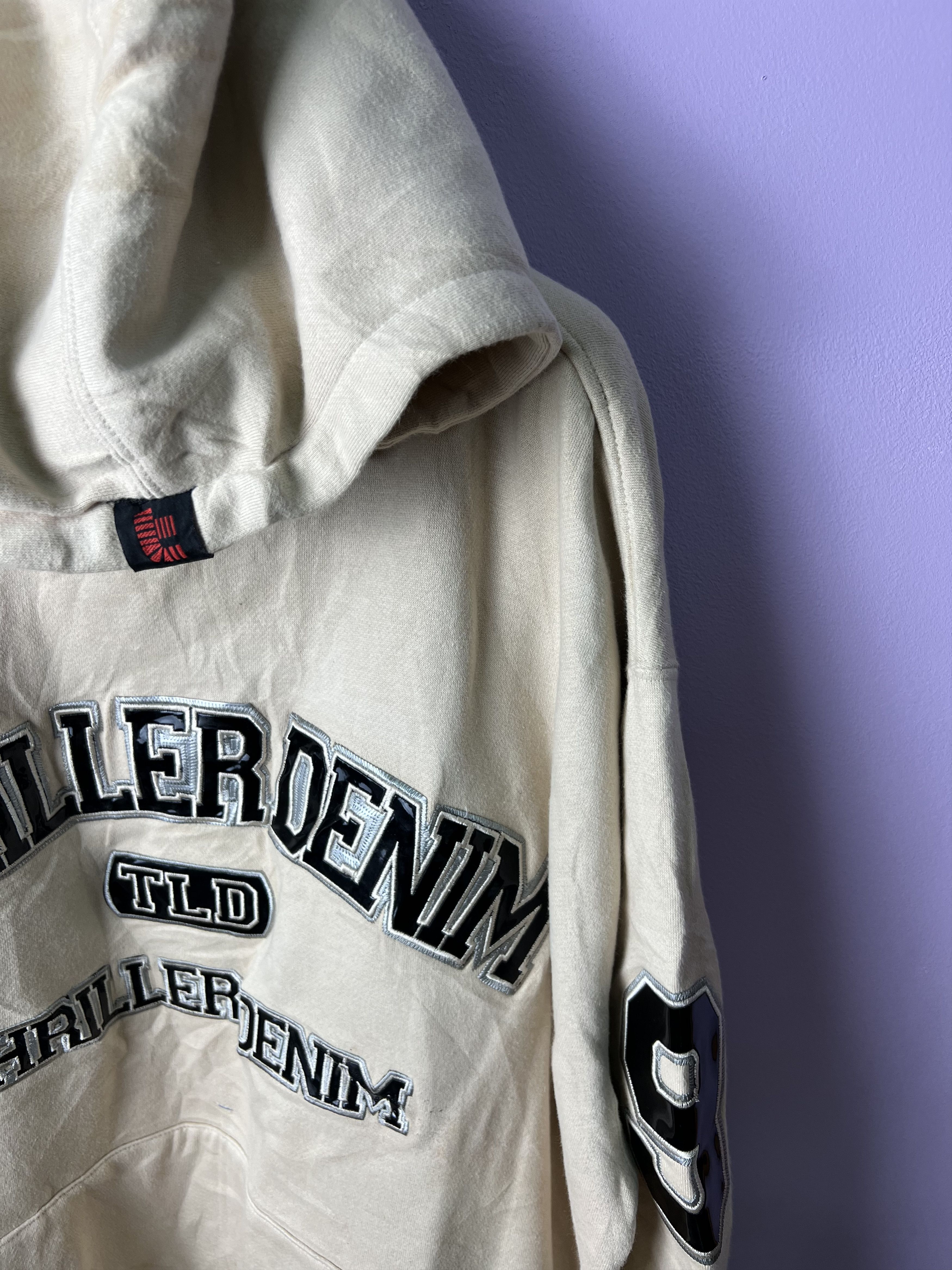 Japanese Brand 🔥Thriller Denim Number Nine Hoodies Size US L / EU 52-54 / 3 - 9 Thumbnail