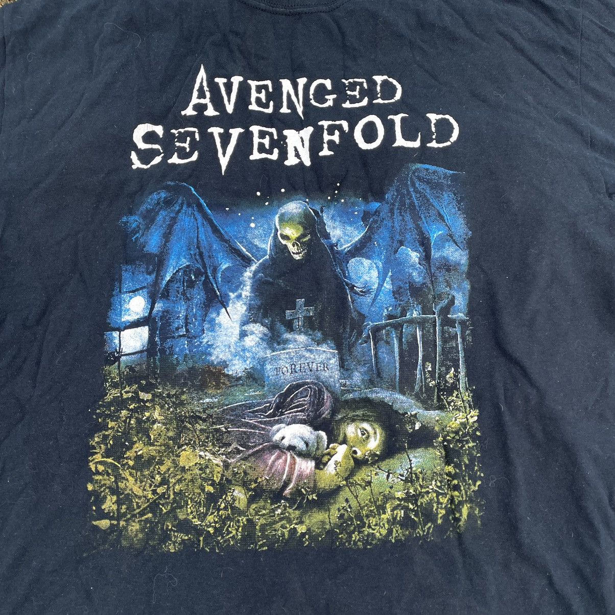 Vintage Vintage 90s Avenged Sevenfold Sun Faded Band Tee Grunge L Size US L / EU 52-54 / 3 - 3 Thumbnail