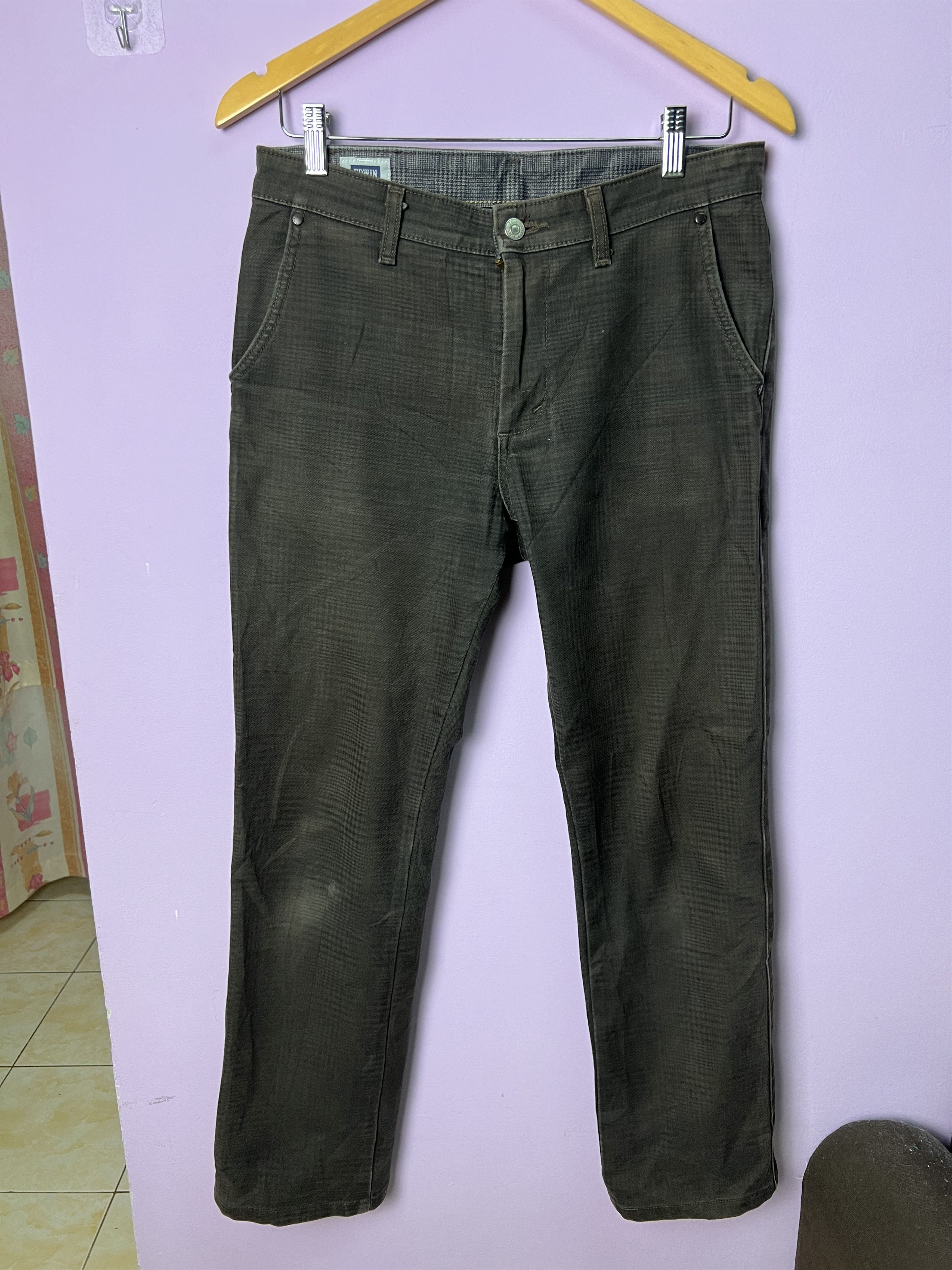Edwin 🔥Sun Faded Edwin Stretchable Plaid Pants Size US 31 - 1 Thumbnail