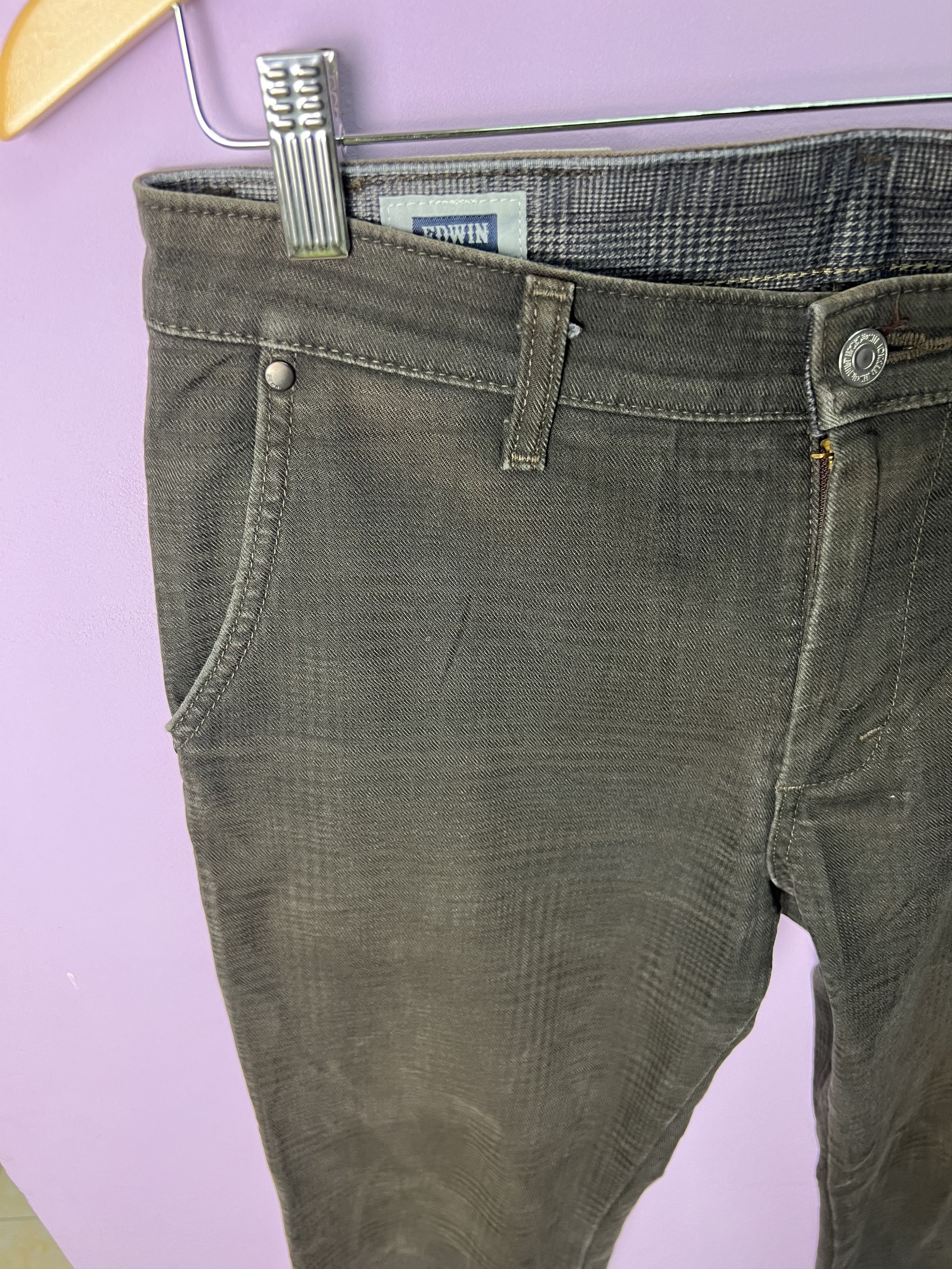 Edwin 🔥Sun Faded Edwin Stretchable Plaid Pants Size US 31 - 6 Thumbnail