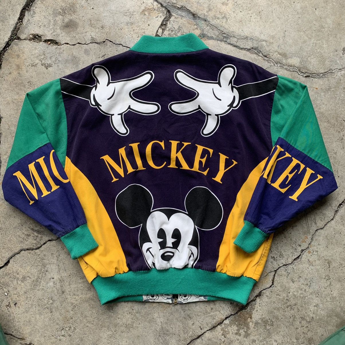 Disney Mickey Mouse vintage reversible bomber style ovp jacket Size US M / EU 48-50 / 2 - 2 Thumbnail