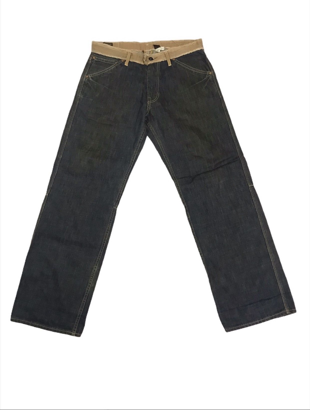 Indigo × Timberland Timberland Boot Company Carpenter Denim Regular Straight Size US 34 / EU 50 - 3 Thumbnail