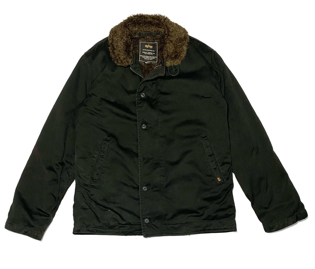 Alpha Industries Vintage 90's Alpha Industries Mink Fur Coat Jacket Size US M / EU 48-50 / 2 - 1 Thumbnail