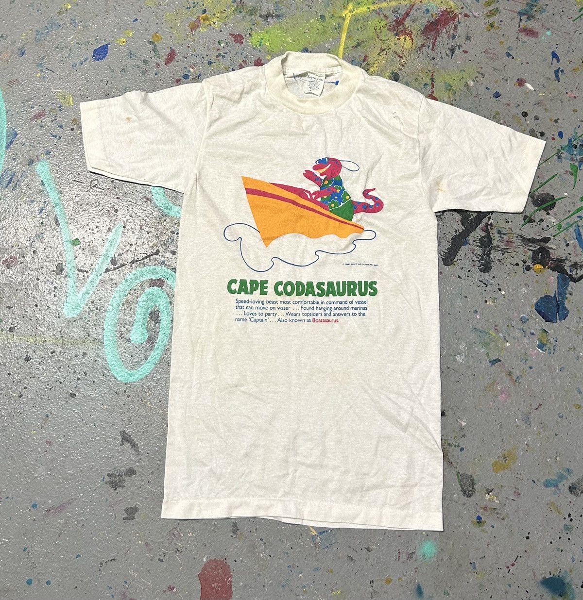 Vintage Cape codasaurus T-shirt 80s Size US S / EU 44-46 / 1 - 2 Thumbnail