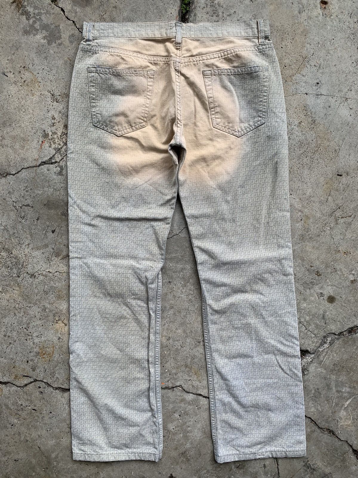 Fendi Fendi monogram denim jeans vintage Size 27" / US 4 / IT 40 - 18 Thumbnail
