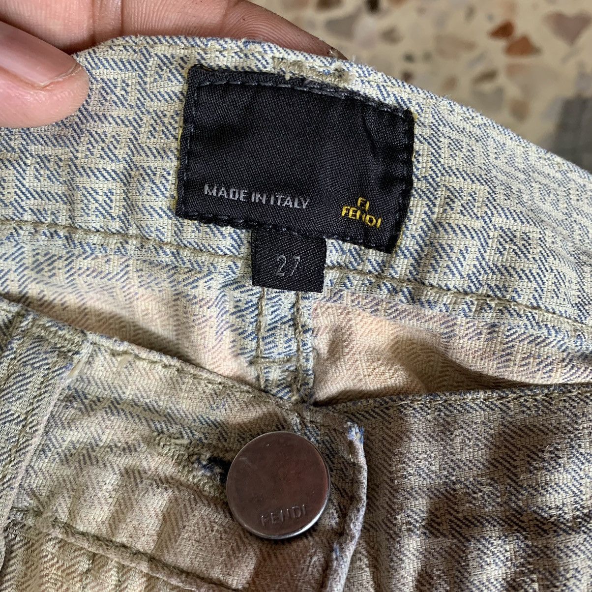 Fendi Fendi monogram denim jeans vintage Size 27" / US 4 / IT 40 - 21 Thumbnail