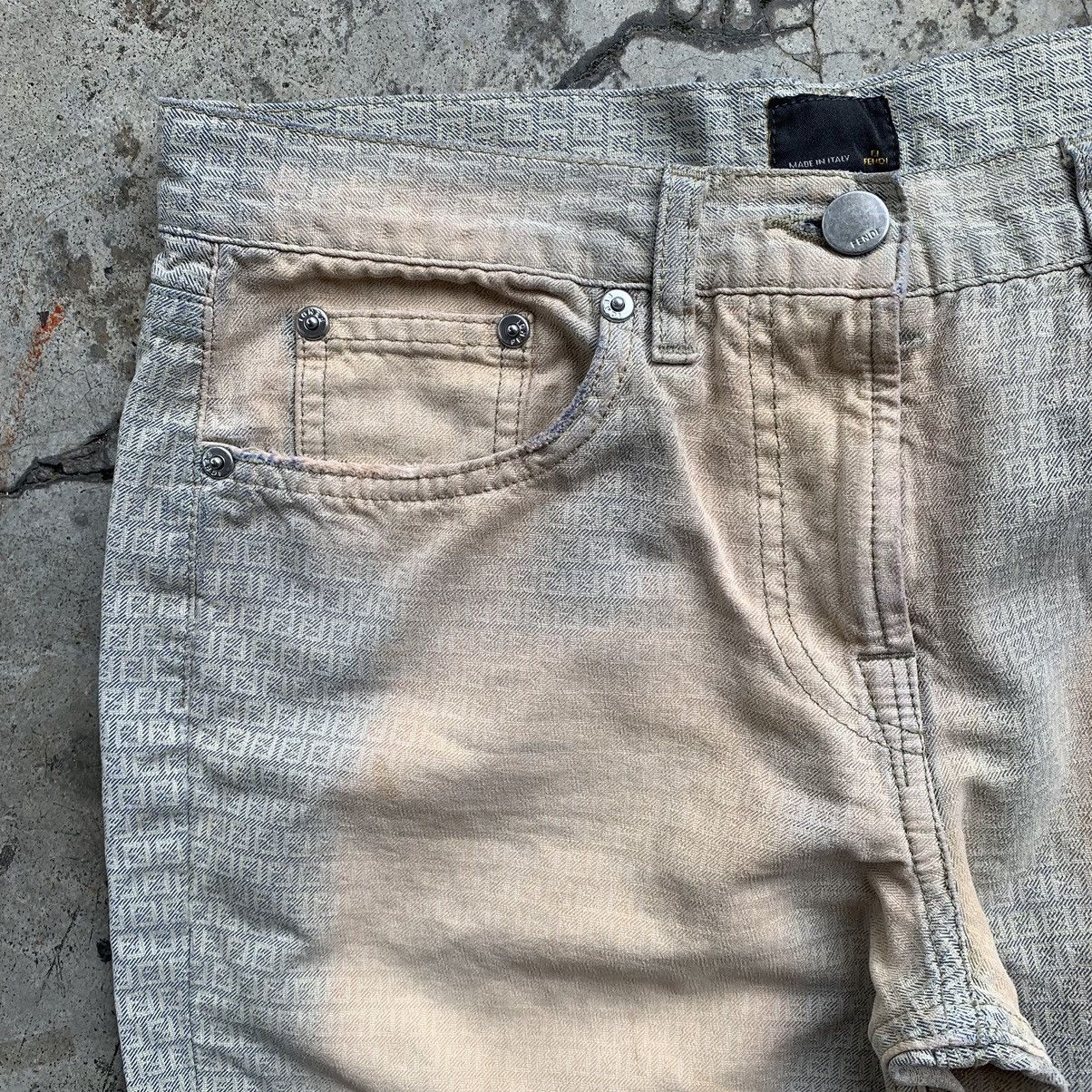 Fendi Fendi monogram denim jeans vintage Size 27" / US 4 / IT 40 - 4 Thumbnail