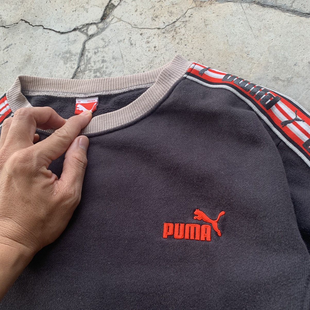 Puma × Vintage Puma sweatshirt side tape vintage Size US M / EU 48-50 / 2 - 5 Thumbnail