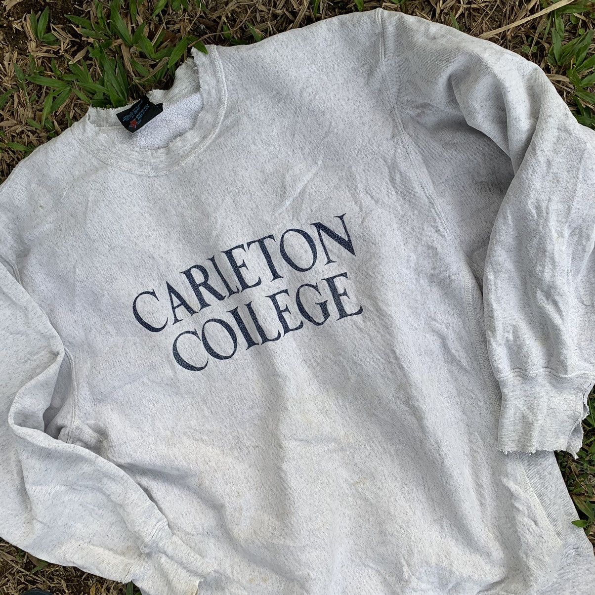 Vintage Carleton College vintage early 90s sweatshirt Size US XL / EU 56 / 4 - 3 Thumbnail