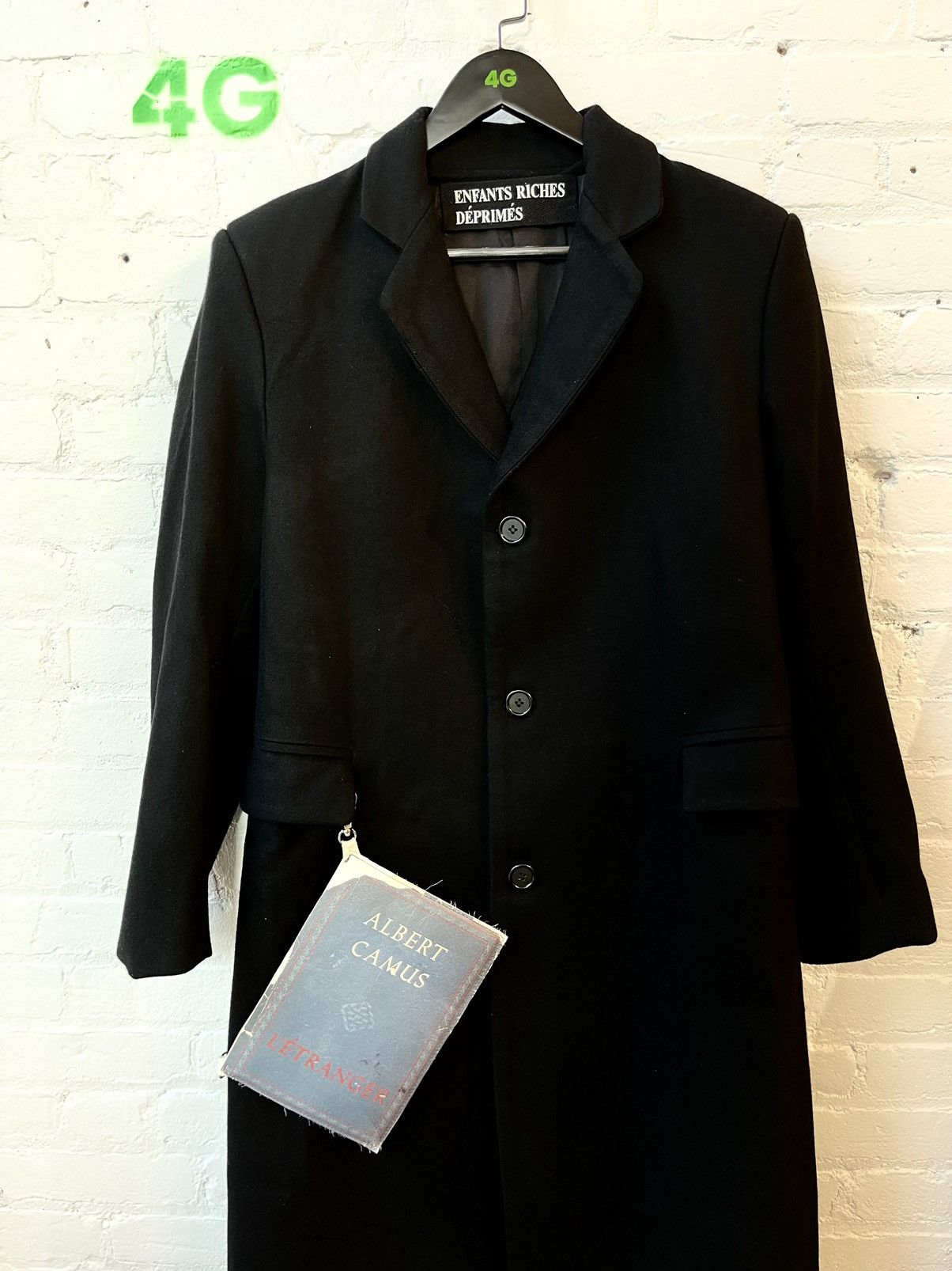 Enfants Riches Deprimes ERD Peacoat With Book Chain ‘ Stranger Coat ‘ GRAIL Size US S / EU 44-46 / 1 - 2 Thumbnail