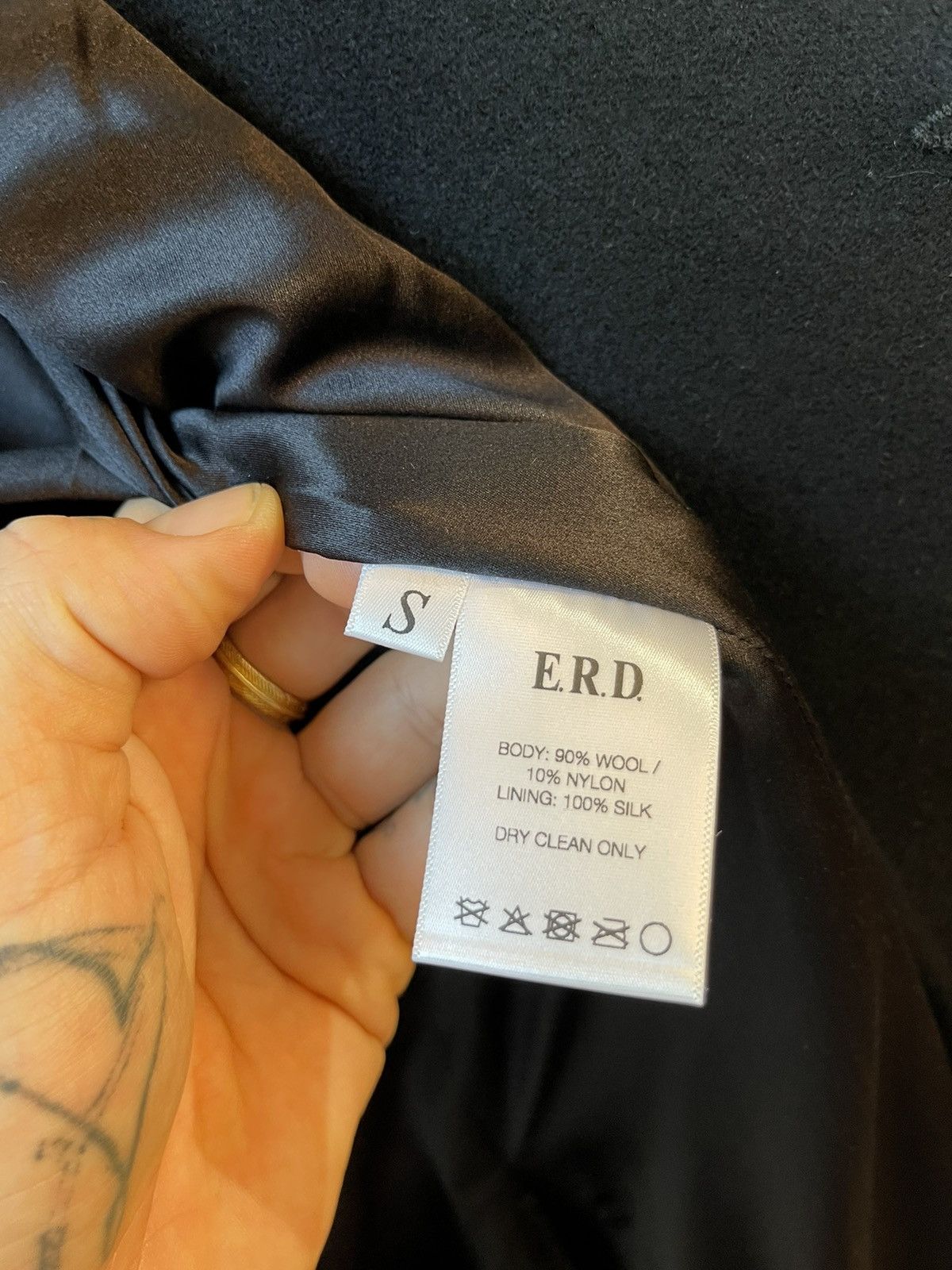 Enfants Riches Deprimes ERD Peacoat With Book Chain ‘ Stranger Coat ‘ GRAIL Size US S / EU 44-46 / 1 - 13 Thumbnail