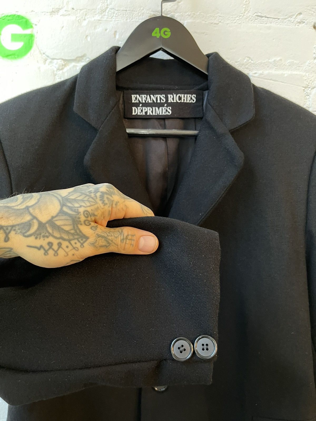 Enfants Riches Deprimes ERD Peacoat With Book Chain ‘ Stranger Coat ‘ GRAIL Size US S / EU 44-46 / 1 - 8 Thumbnail