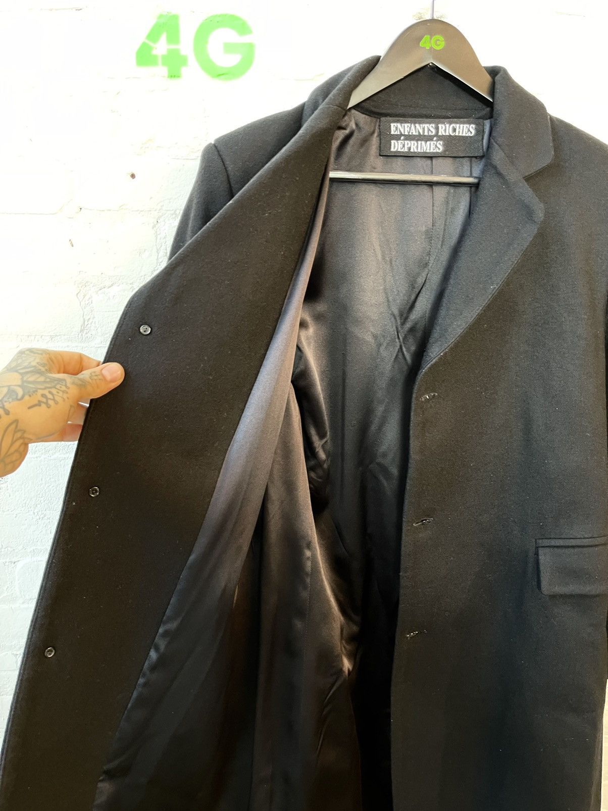 Enfants Riches Deprimes ERD Peacoat With Book Chain ‘ Stranger Coat ‘ GRAIL Size US S / EU 44-46 / 1 - 12 Thumbnail