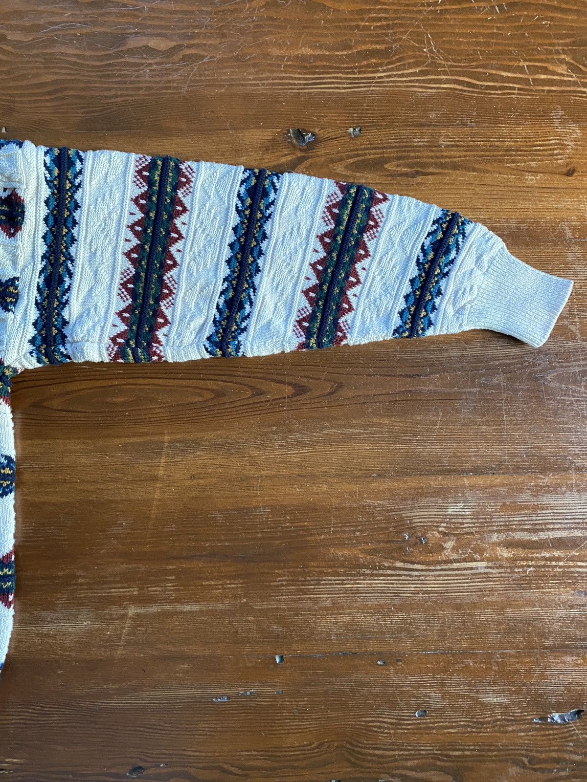 Van Heusen Vintage 90’s Van Heusen Textile Stripes Knit Sweater Size US M / EU 48-50 / 2 - 7 Thumbnail