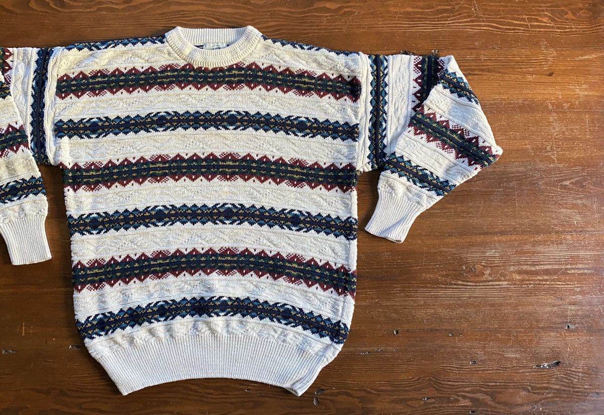 Van Heusen Vintage 90’s Van Heusen Textile Stripes Knit Sweater Size US M / EU 48-50 / 2 - 1 Thumbnail