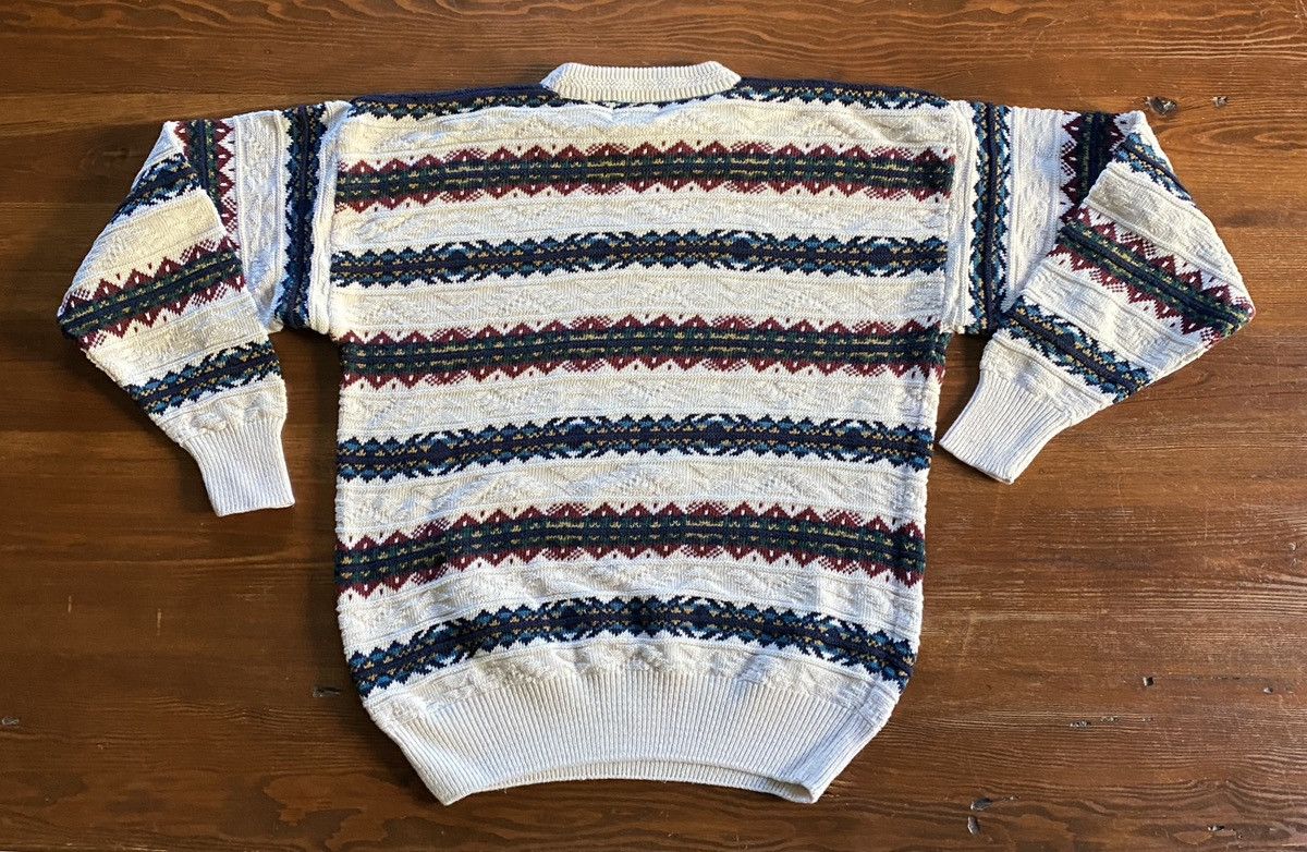 Van Heusen Vintage 90’s Van Heusen Textile Stripes Knit Sweater Size US M / EU 48-50 / 2 - 9 Thumbnail