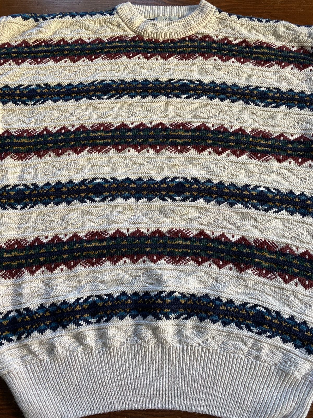 Van Heusen Vintage 90’s Van Heusen Textile Stripes Knit Sweater Size US M / EU 48-50 / 2 - 3 Thumbnail