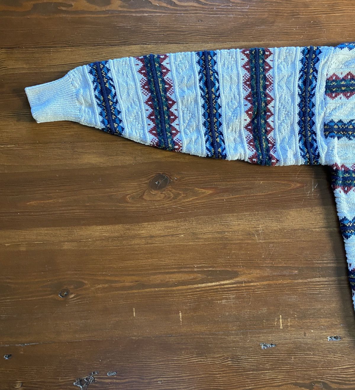 Van Heusen Vintage 90’s Van Heusen Textile Stripes Knit Sweater Size US M / EU 48-50 / 2 - 8 Thumbnail