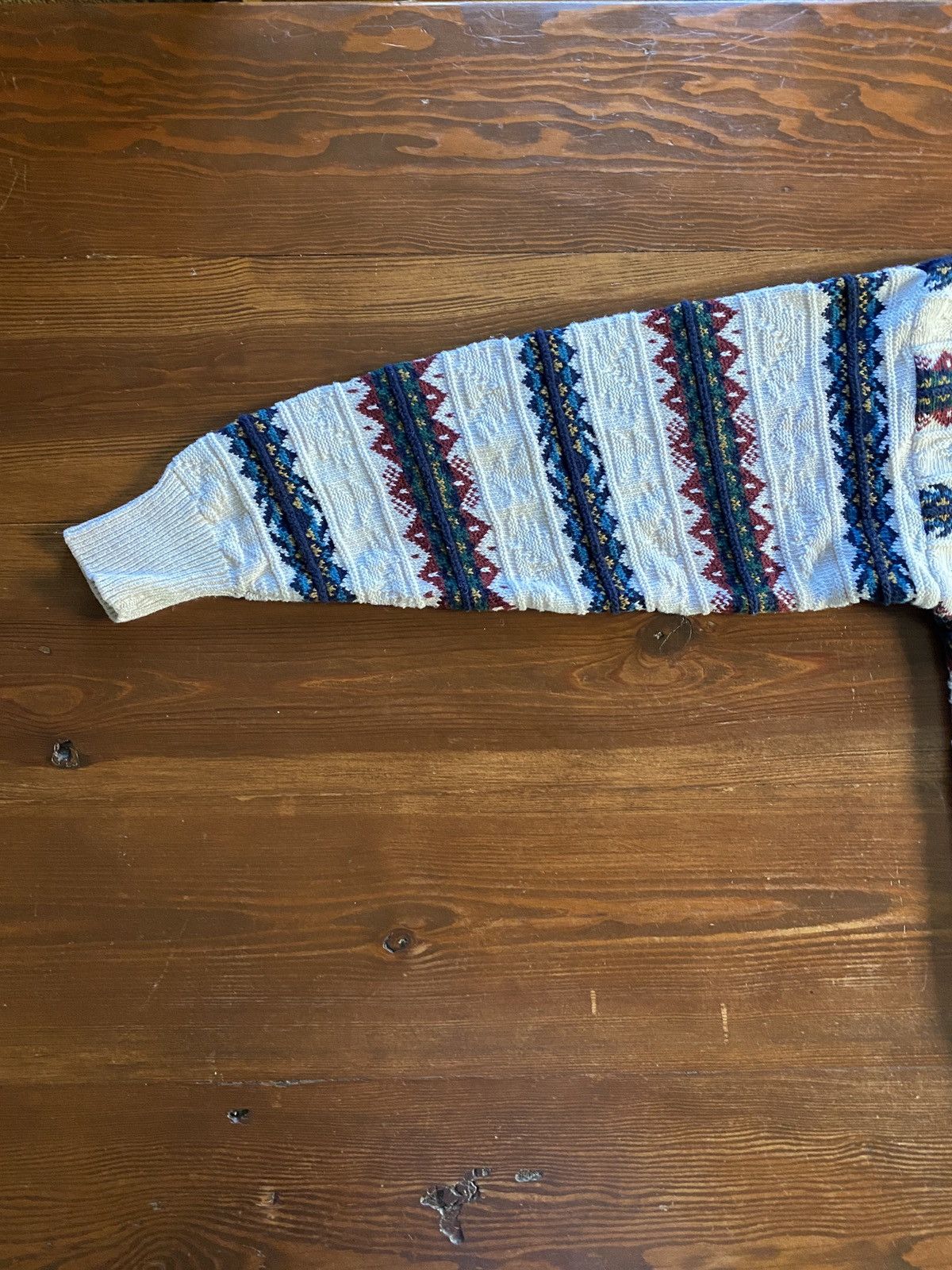Van Heusen Vintage 90’s Van Heusen Textile Stripes Knit Sweater Size US M / EU 48-50 / 2 - 10 Thumbnail