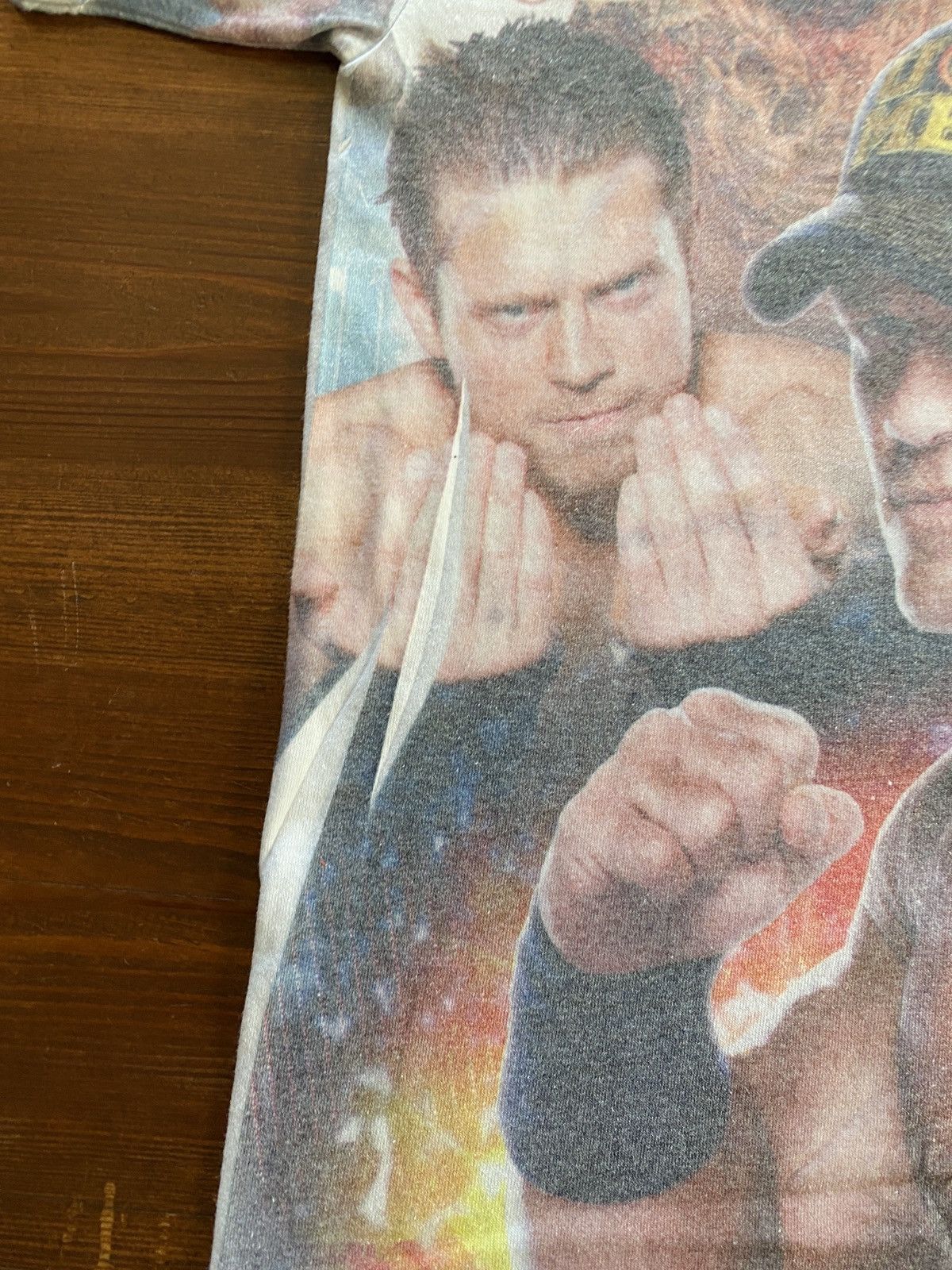 WWE WWE Multi Wrestlers Big Image Faded Tee Size US XS / EU 42 / 0 - 7 Thumbnail