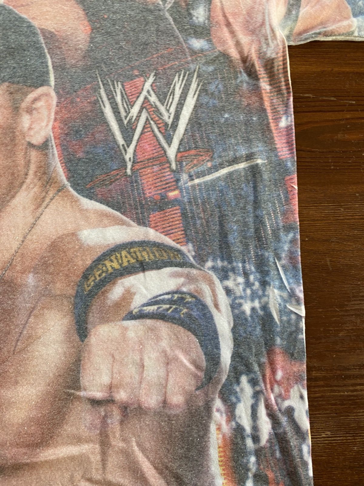 WWE WWE Multi Wrestlers Big Image Faded Tee Size US XS / EU 42 / 0 - 9 Thumbnail