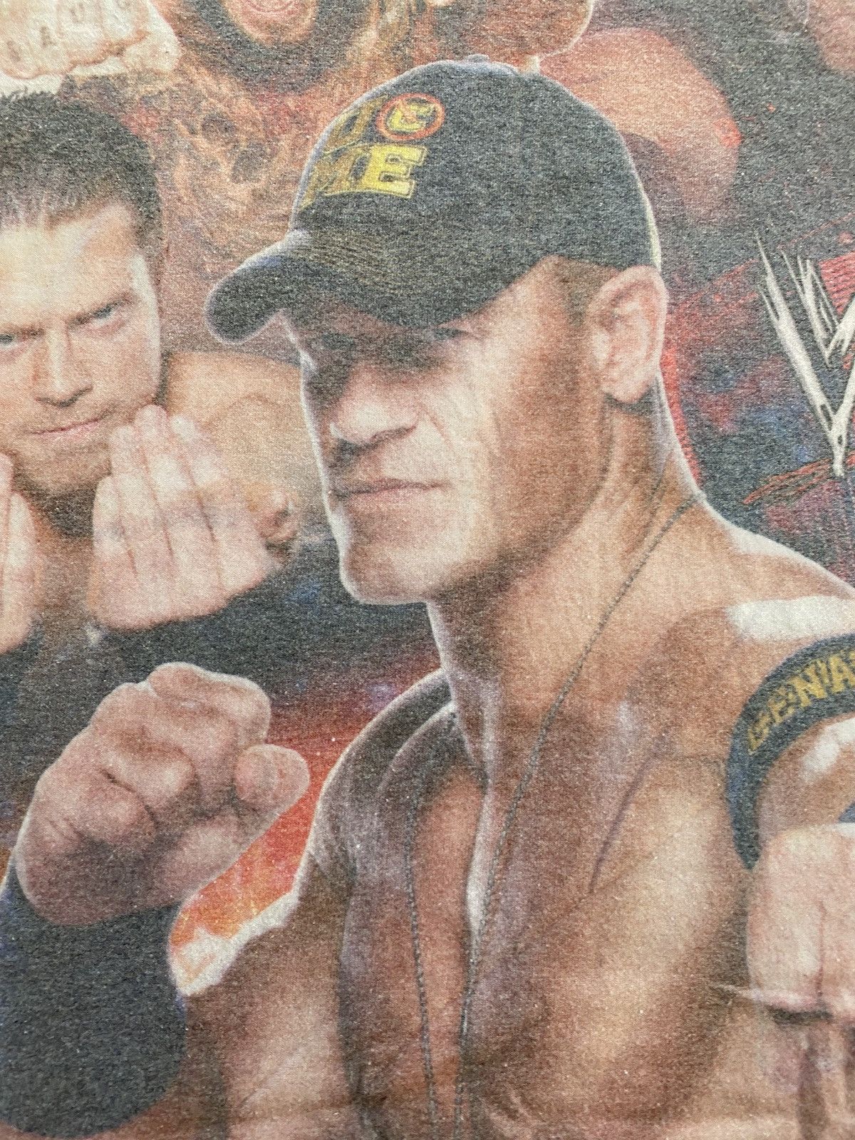 WWE WWE Multi Wrestlers Big Image Faded Tee Size US XS / EU 42 / 0 - 8 Thumbnail