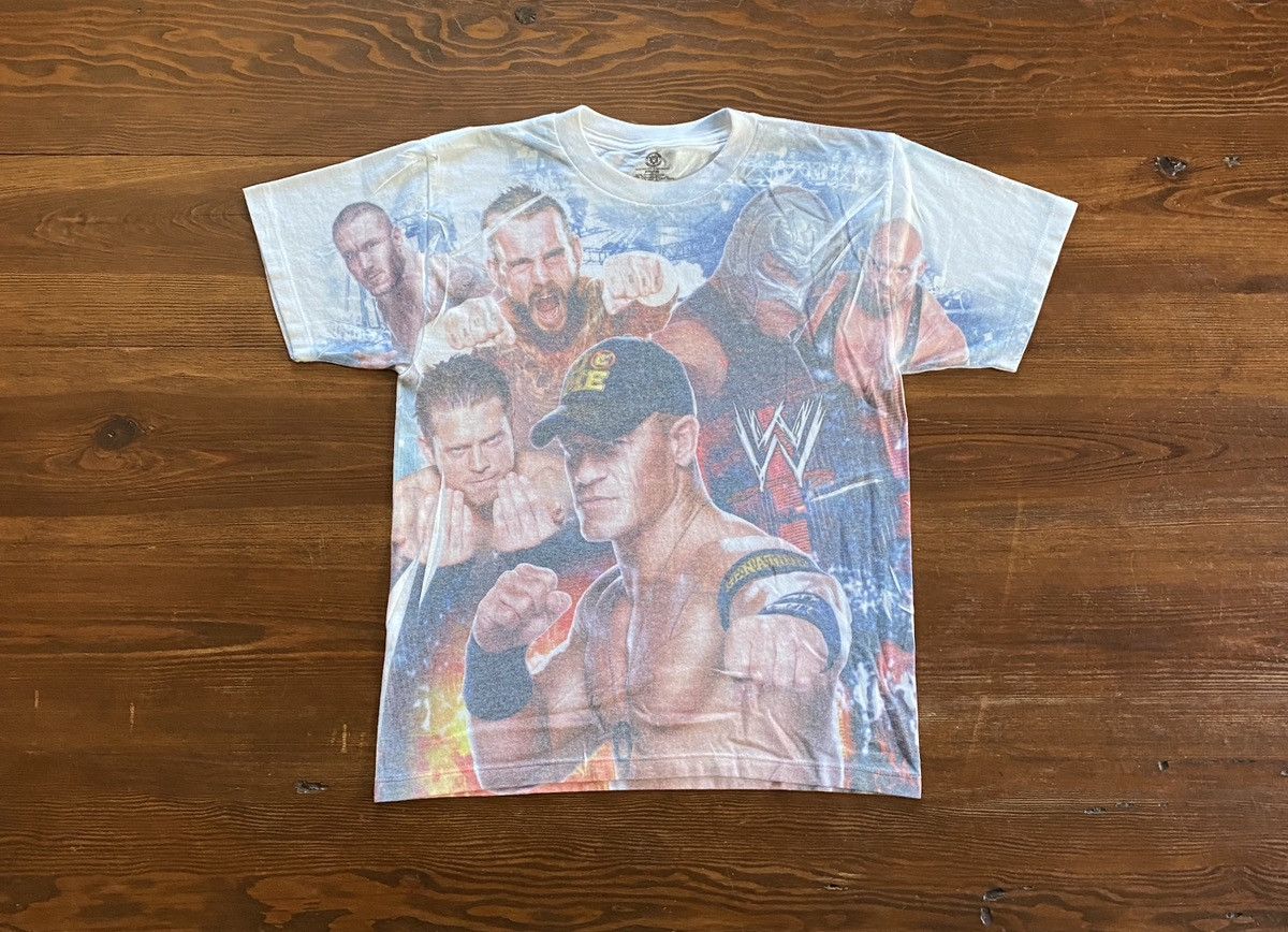 WWE WWE Multi Wrestlers Big Image Faded Tee Size US XS / EU 42 / 0 - 1 Thumbnail