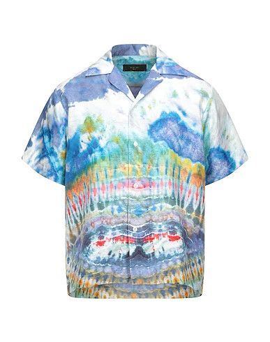 image of Amiri Patterned Shirts in Azure, Men's (Size Small)