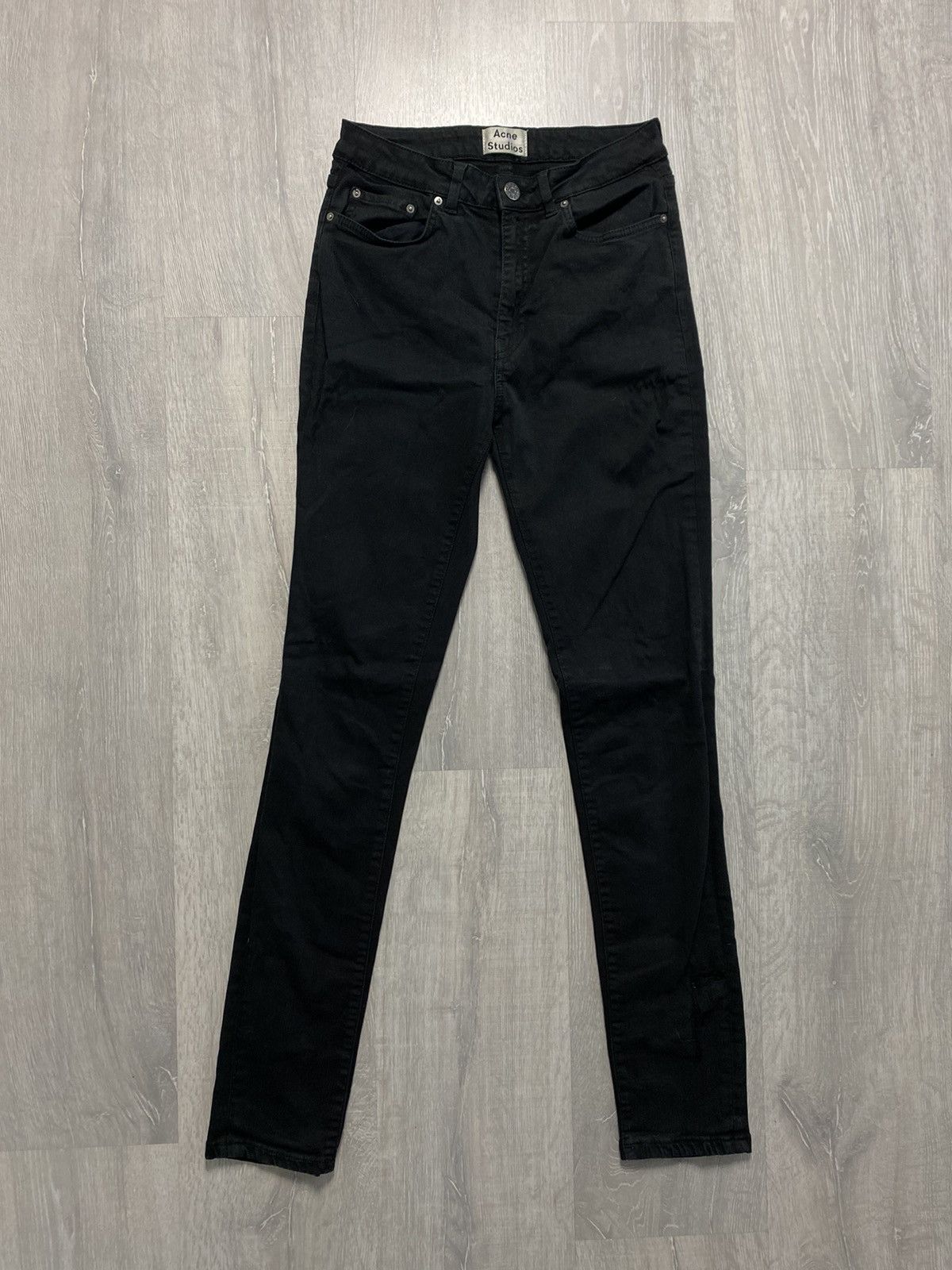 Acne Studios vintage black jeans slim fit denim distressed