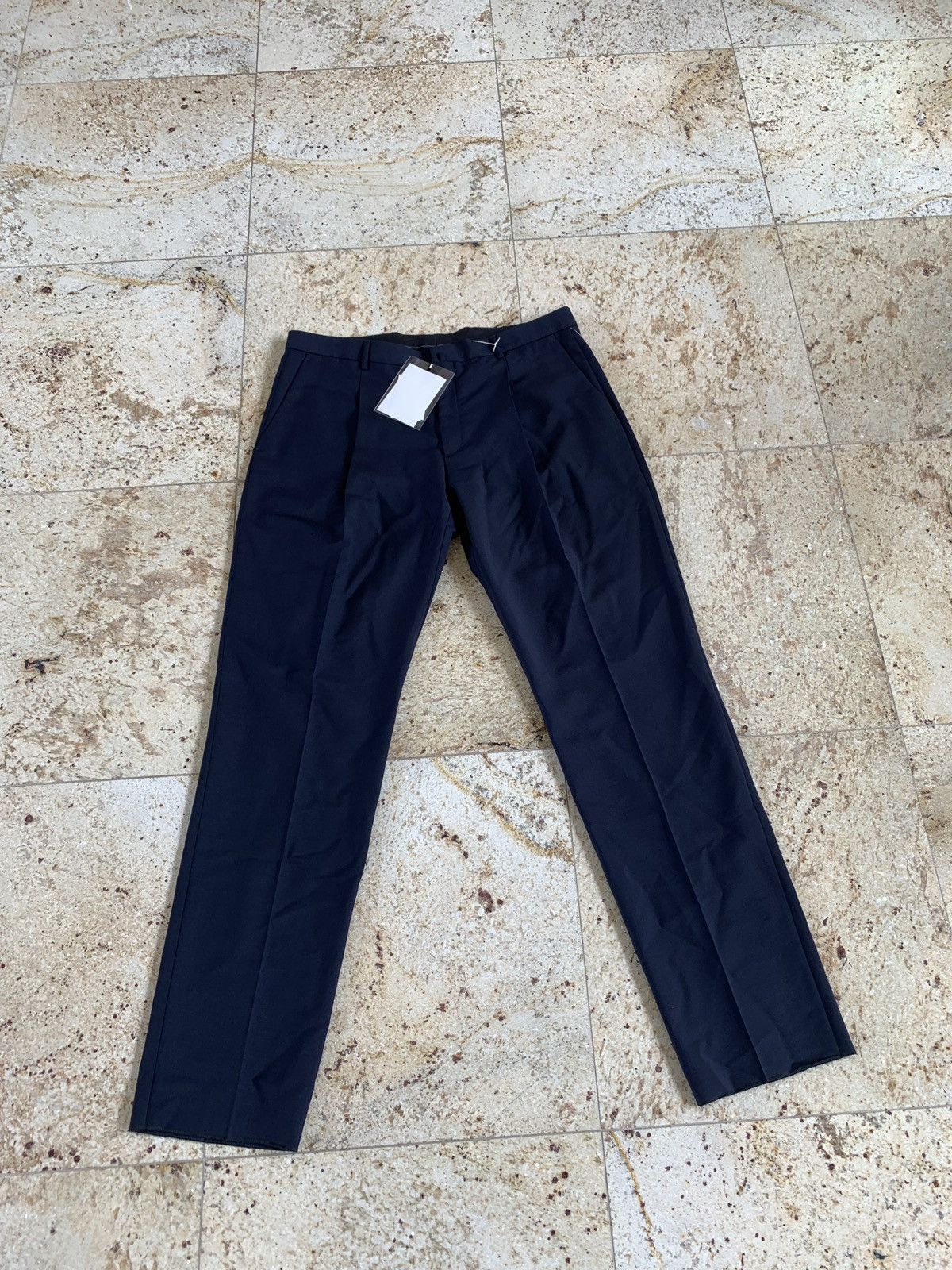 Acne Studios Boston Wool Trousers in Navy Size US 38 / EU 54 - 2 Thumbnail