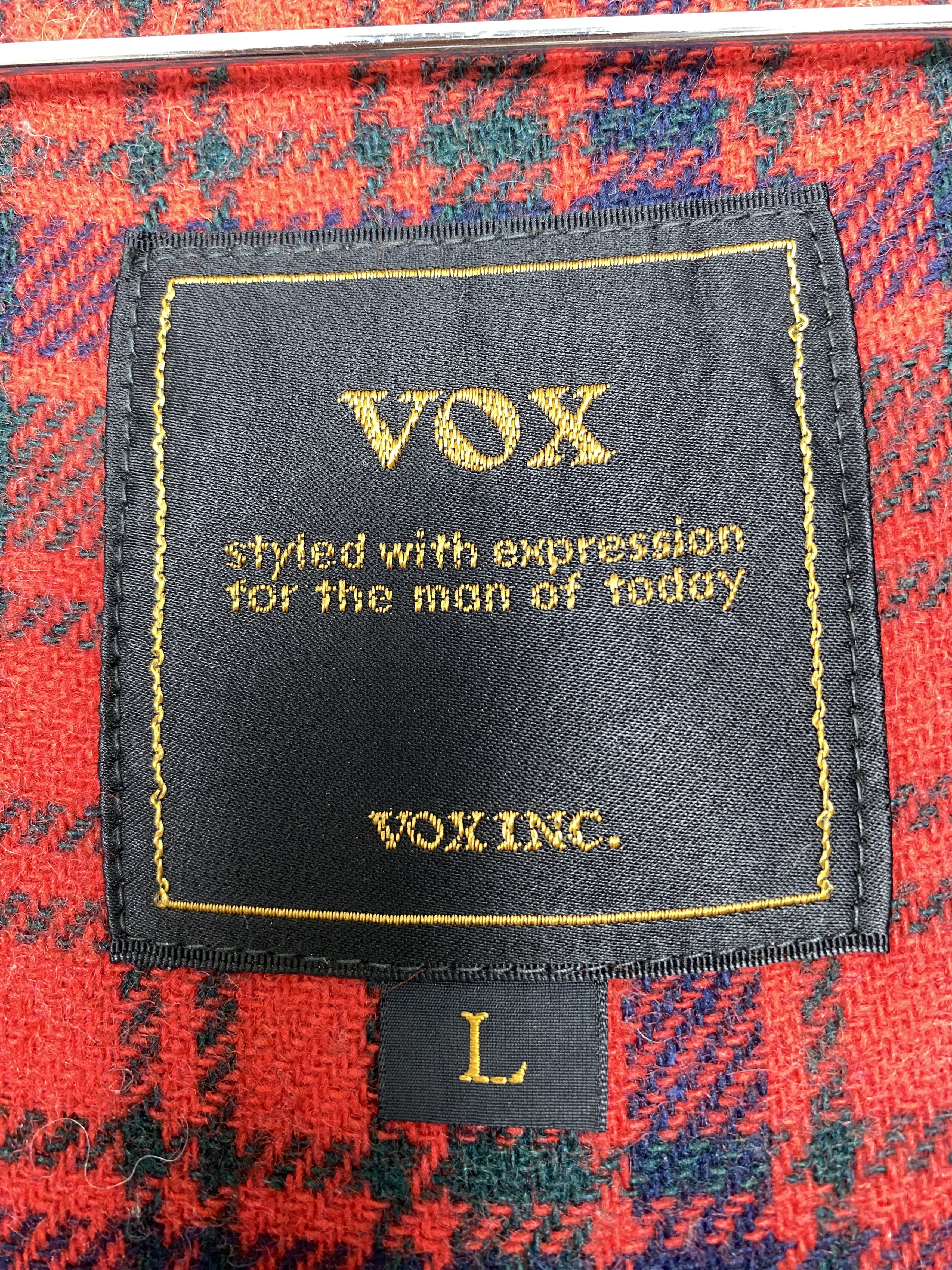Japanese Brand Vintage Vox Inc Hoodie Checkered Lining Jacket J1543 Size US L / EU 52-54 / 3 - 13 Thumbnail