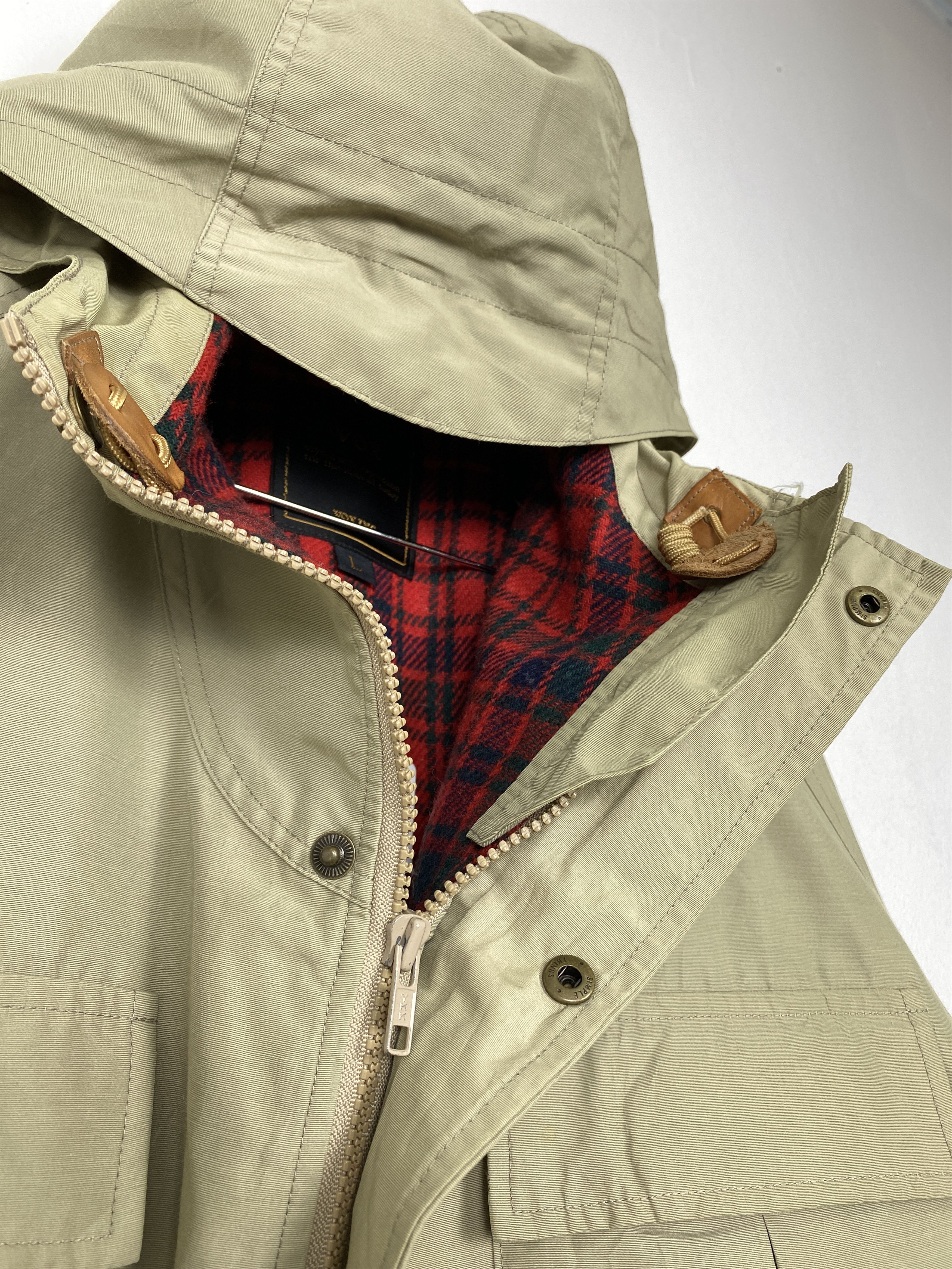 Japanese Brand Vintage Vox Inc Hoodie Checkered Lining Jacket J1543 Size US L / EU 52-54 / 3 - 6 Thumbnail