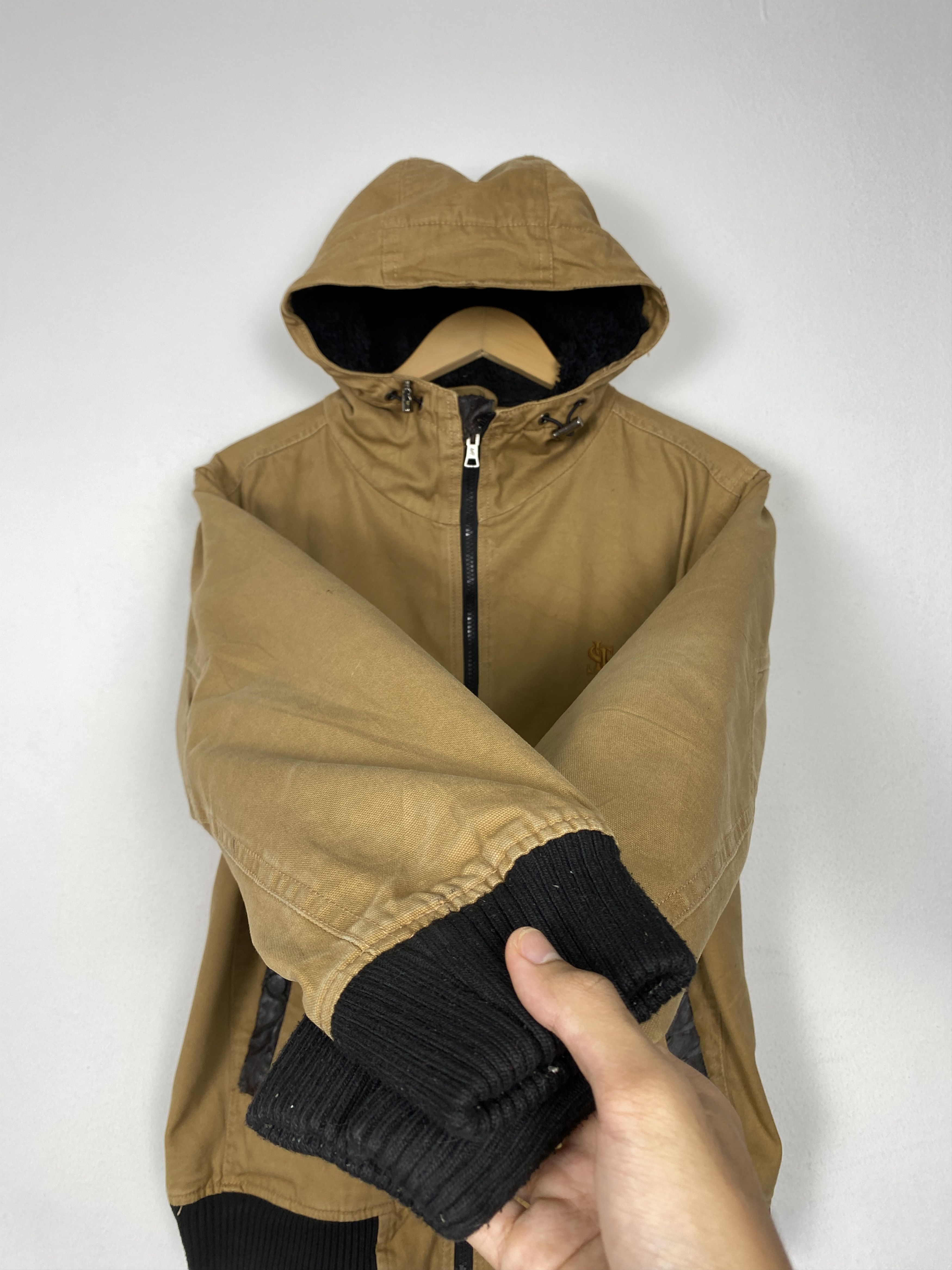 Japanese Brand Vintage ILLS Hoodie Camo Fleece Lining Jacket J1544 Size US S / EU 44-46 / 1 - 7 Thumbnail