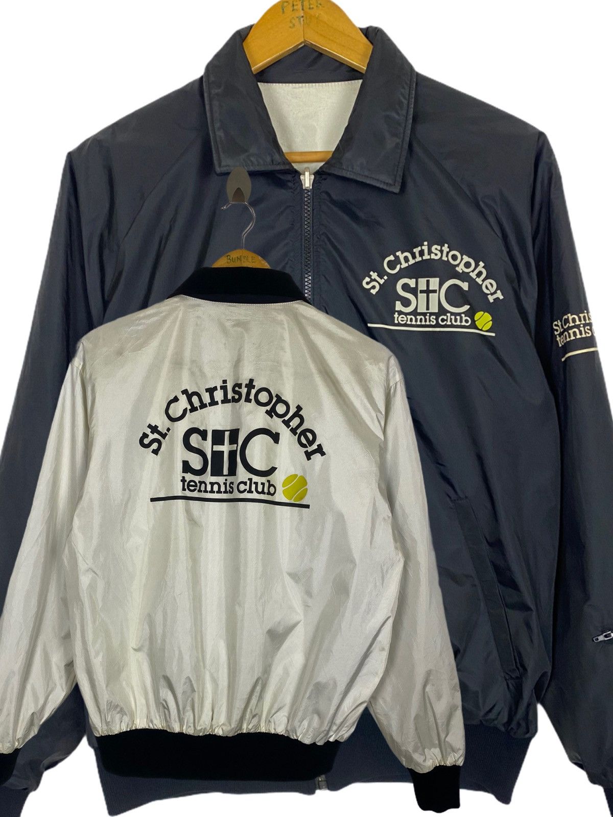 Sports Specialties × Vintage Vintage St. Christopher Tennis Club Reversible Jacket Size US M / EU 48-50 / 2 - 1 Thumbnail