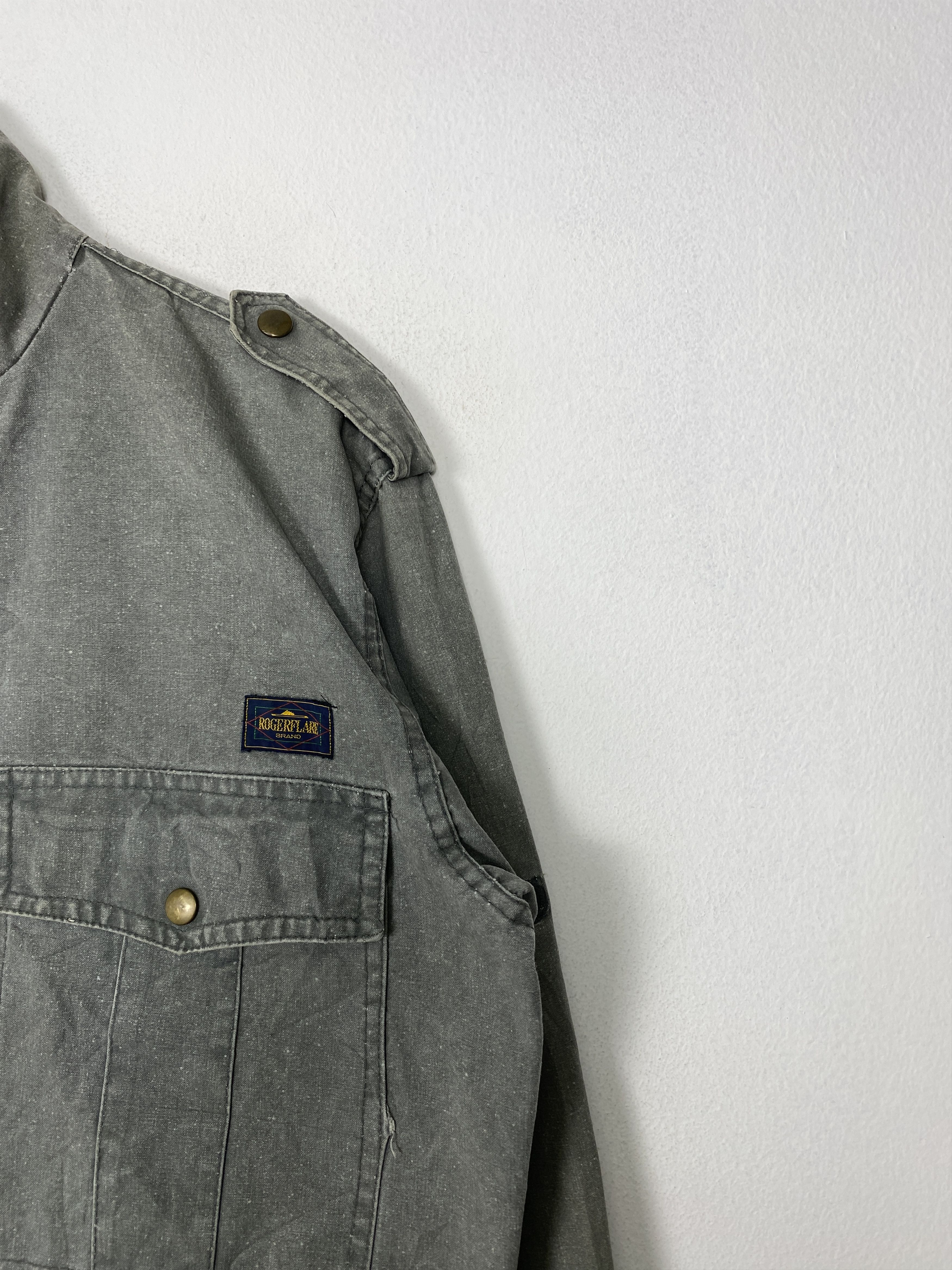 Japanese Brand Vintage Roger Flare Zip Up Denim Jacket J1546 Size US M / EU 48-50 / 2 - 3 Thumbnail