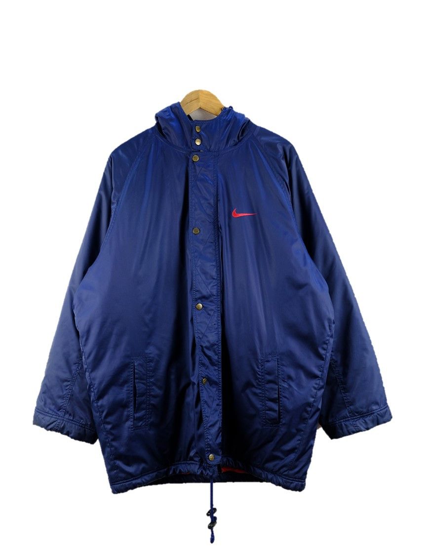 Nike Vintage Nike Swoosh Parka Jacket Size US L / EU 52-54 / 3 - 2 Thumbnail