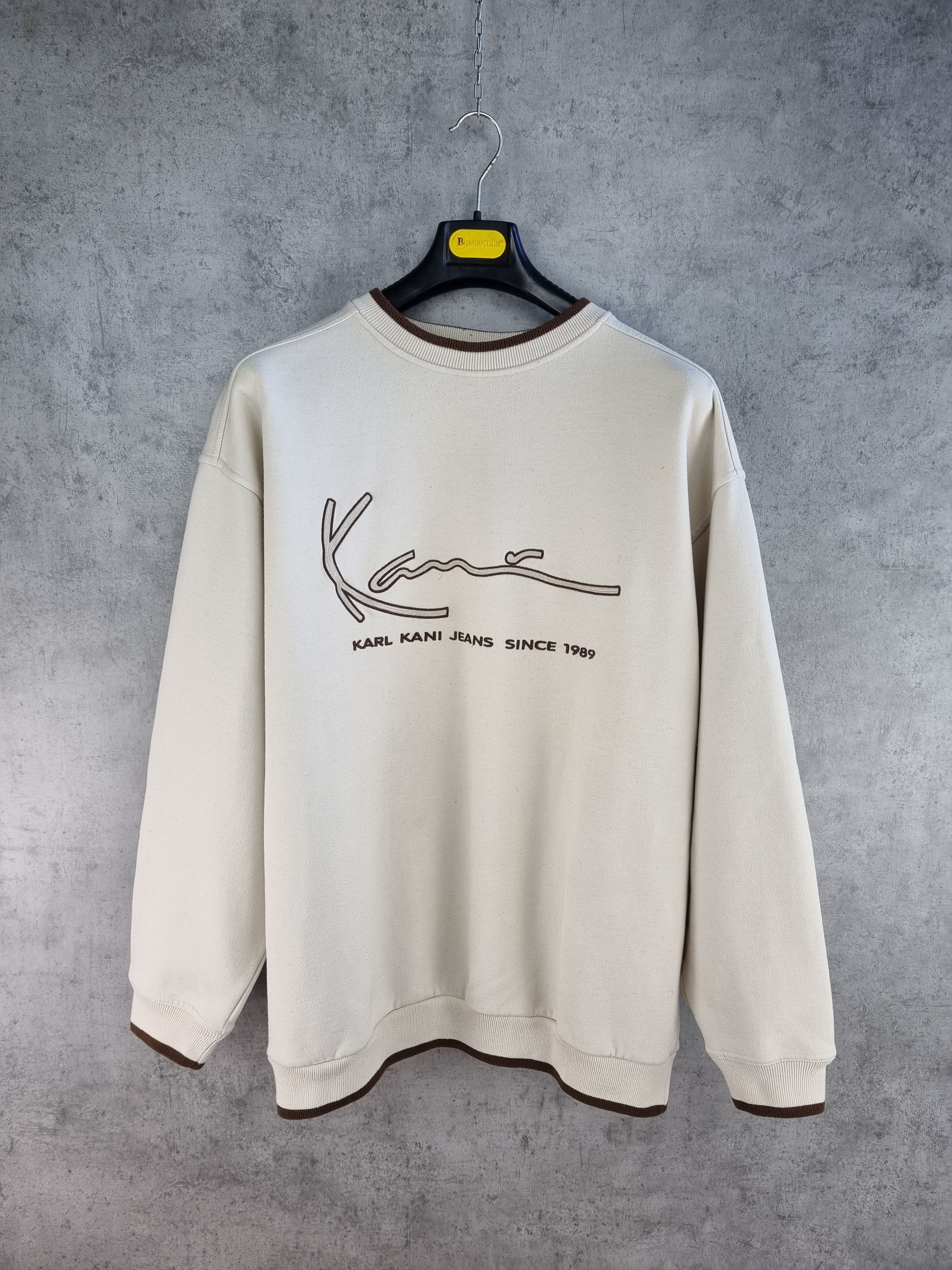 Karl Kani × Rap Tees 90s Rare KARL KANI Vintage spell out Script logo sweatshirt Size US XL / EU 56 / 4 - 1 Thumbnail