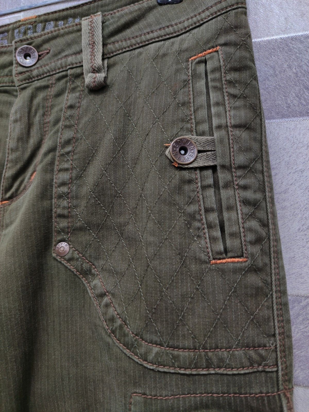 Edwin EDWIN Khaki Military Spec Cargo Pants Travis Scott Style Size US 30 / EU 46 - 8 Thumbnail