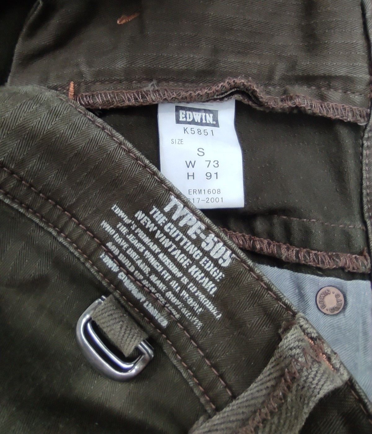 Edwin EDWIN Khaki Military Spec Cargo Pants Travis Scott Style Size US 30 / EU 46 - 15 Thumbnail