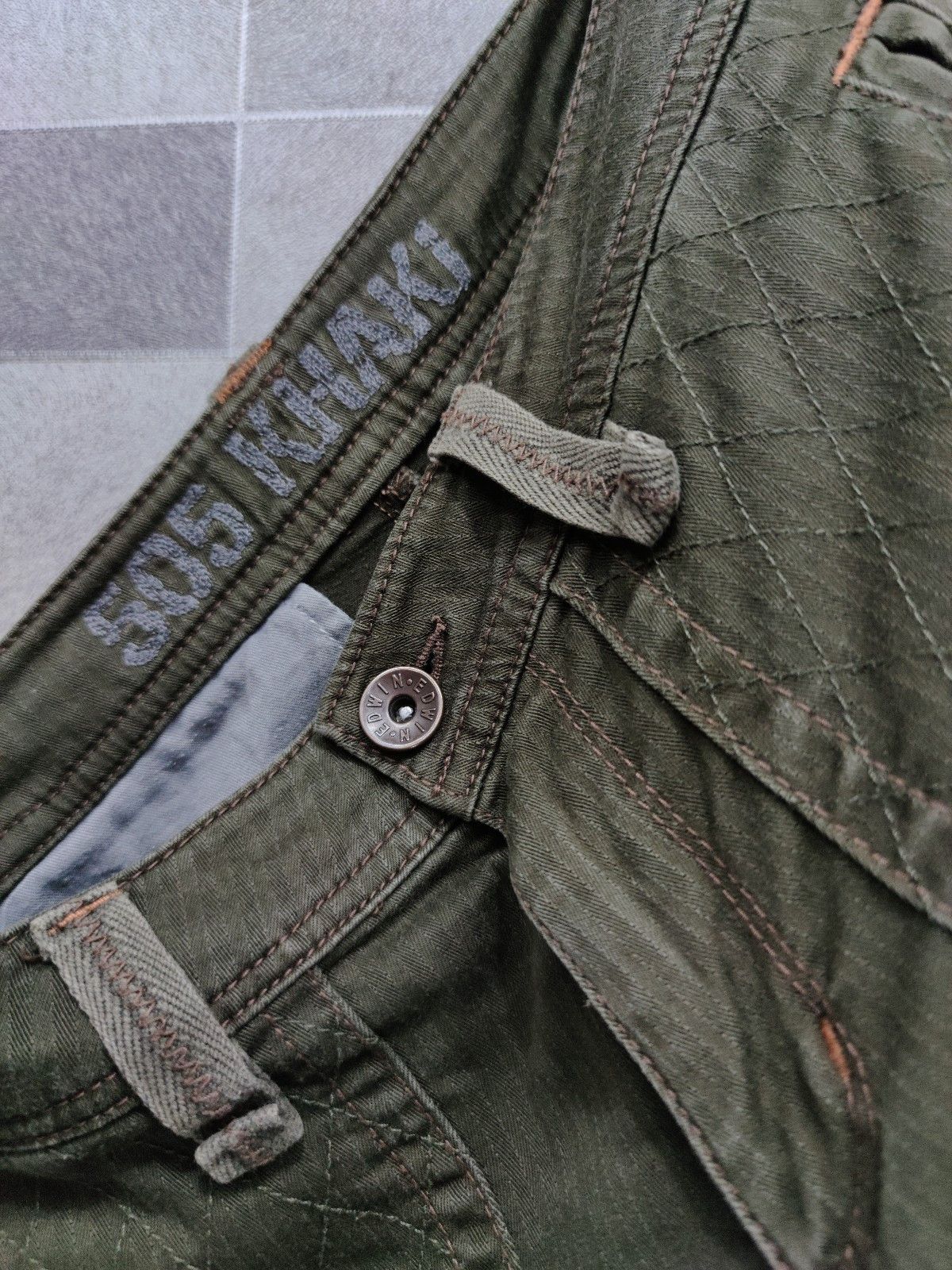 Edwin EDWIN Khaki Military Spec Cargo Pants Travis Scott Style Size US 30 / EU 46 - 12 Thumbnail
