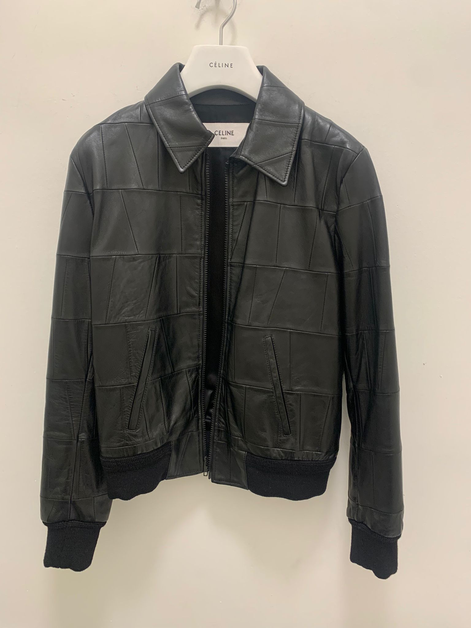 Celine Blouson Patchwork Leather Jacket in Black Size US S / EU 44-46 / 1 - 3 Thumbnail