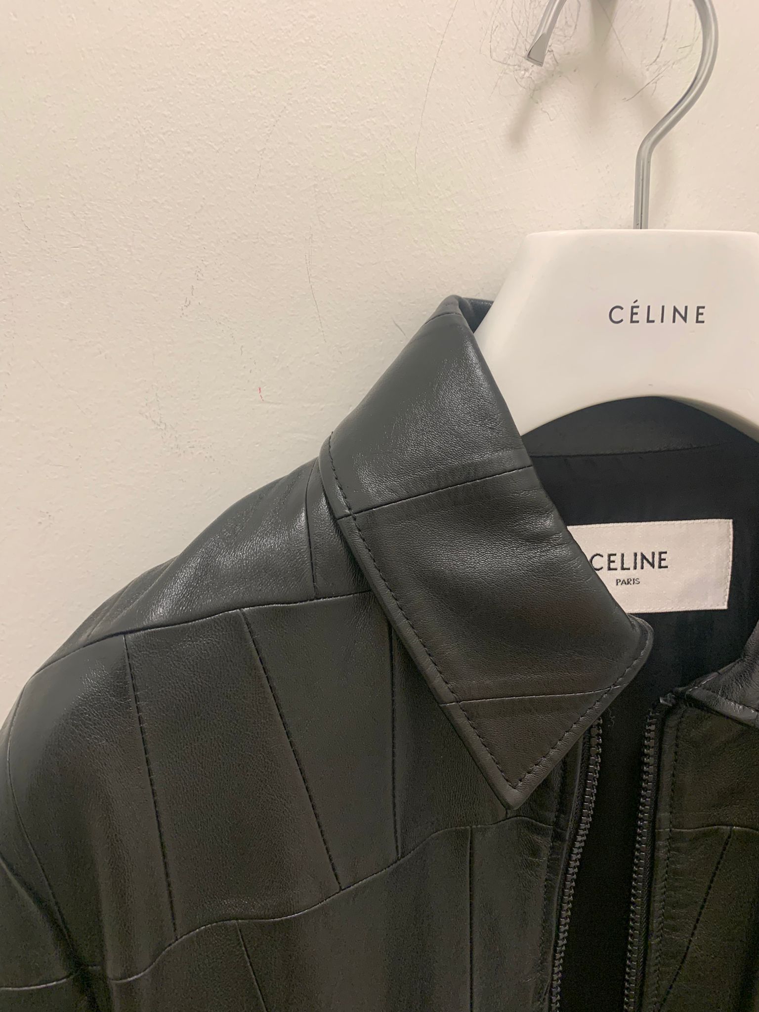 Celine Blouson Patchwork Leather Jacket in Black Size US S / EU 44-46 / 1 - 7 Thumbnail